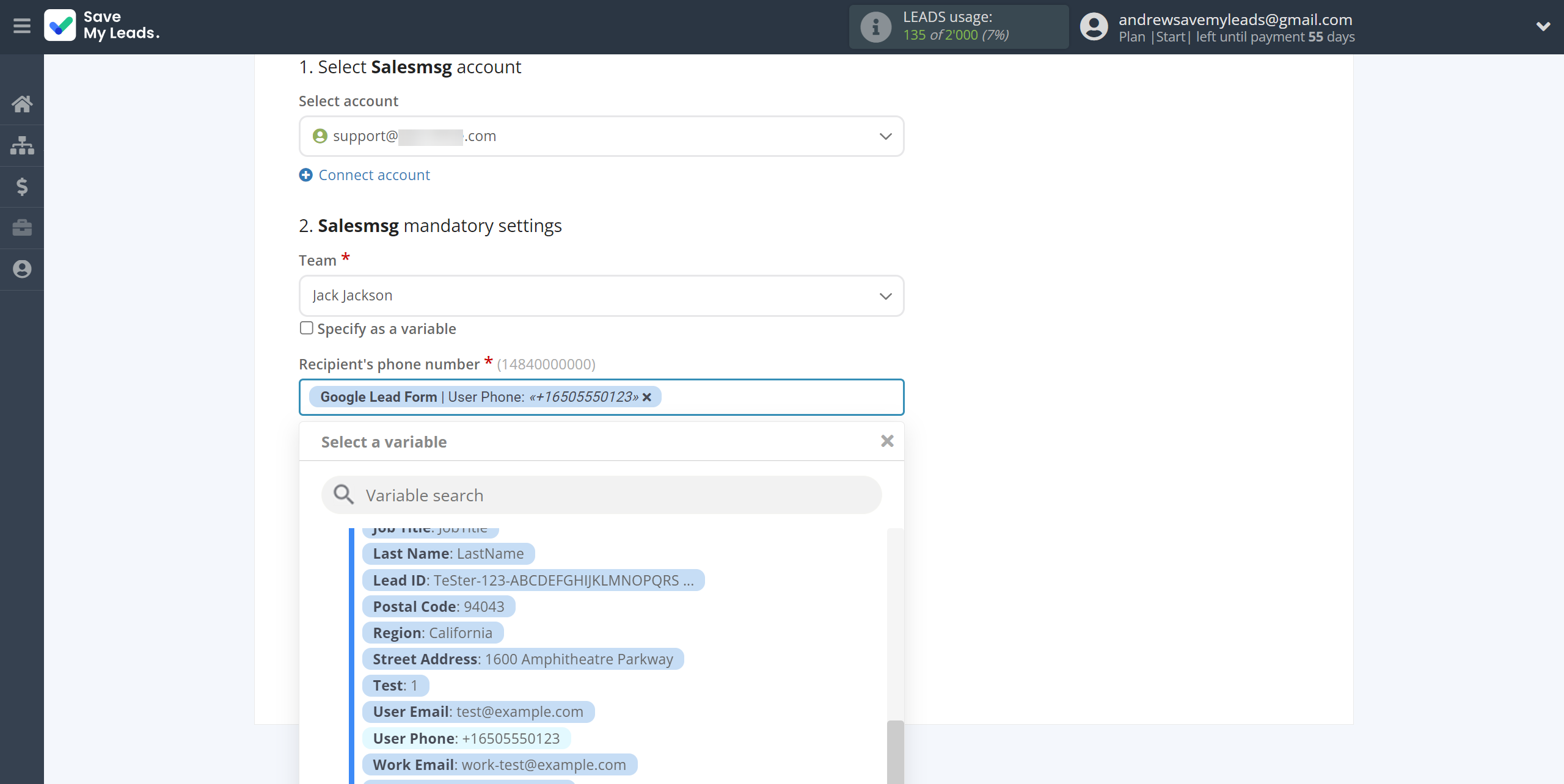 How to Connect Google Lead Form with Salesmsg | Assigning fields How to Connect Google Lead Form with Salesmsg | Assigning fields