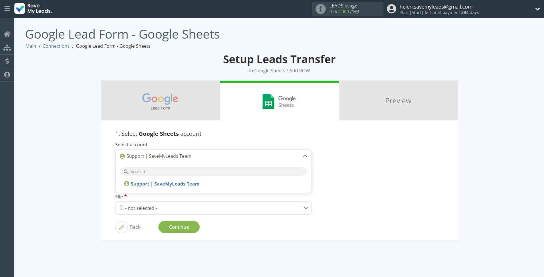 How to Connect Google Lead Form with Google Sheets | Data Destination account selection How to Connect Google Lead Form with Google Sheets | Data Destination account selection