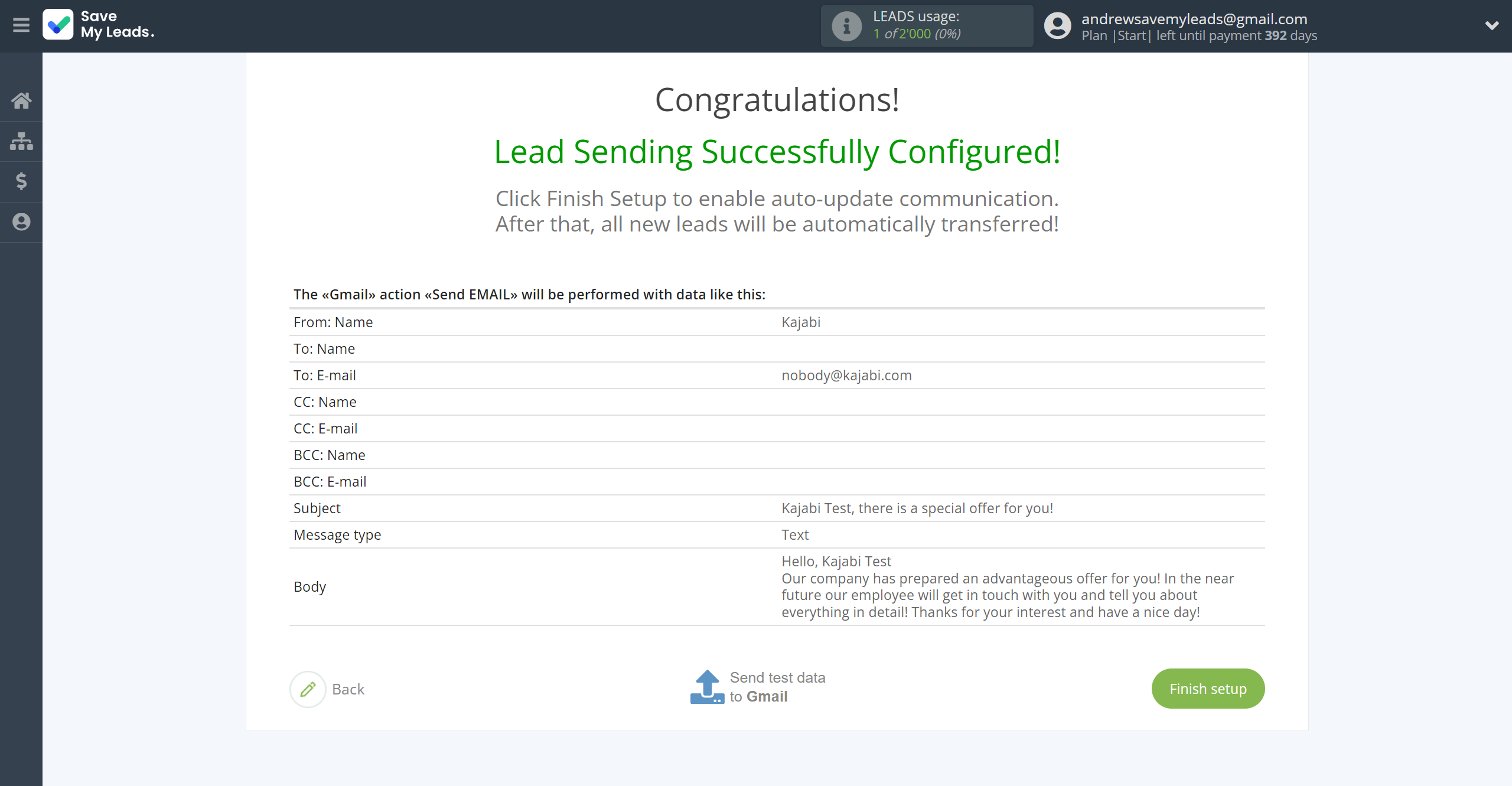 How to Connect Webhooks with Gmail | Test data How to Connect Webhooks with Gmail | Test data