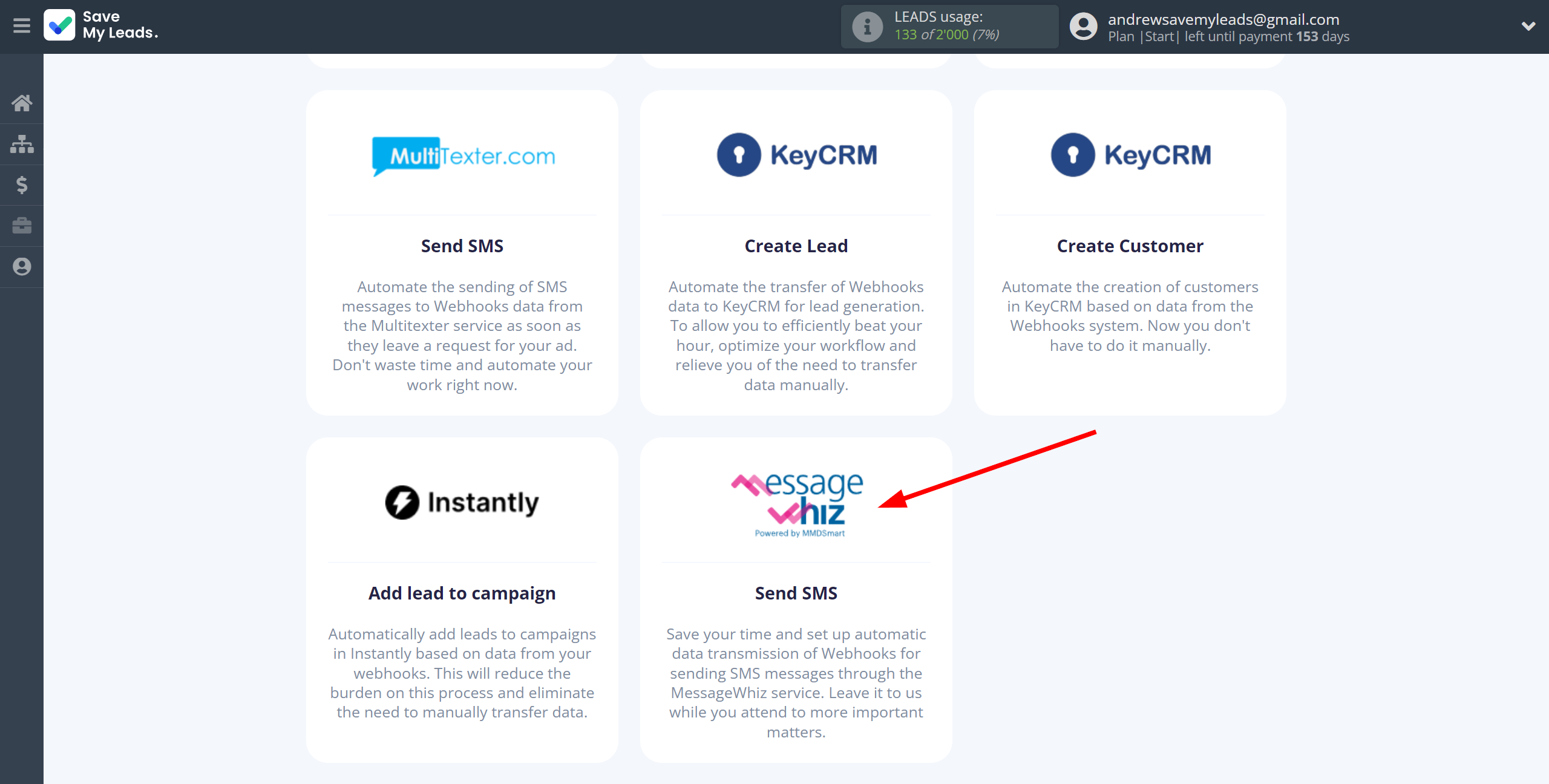 How to Connect Webhooks with MessageWhiz | Data Destination system selection How to Connect Webhooks with MessageWhiz | Data Destination system selection