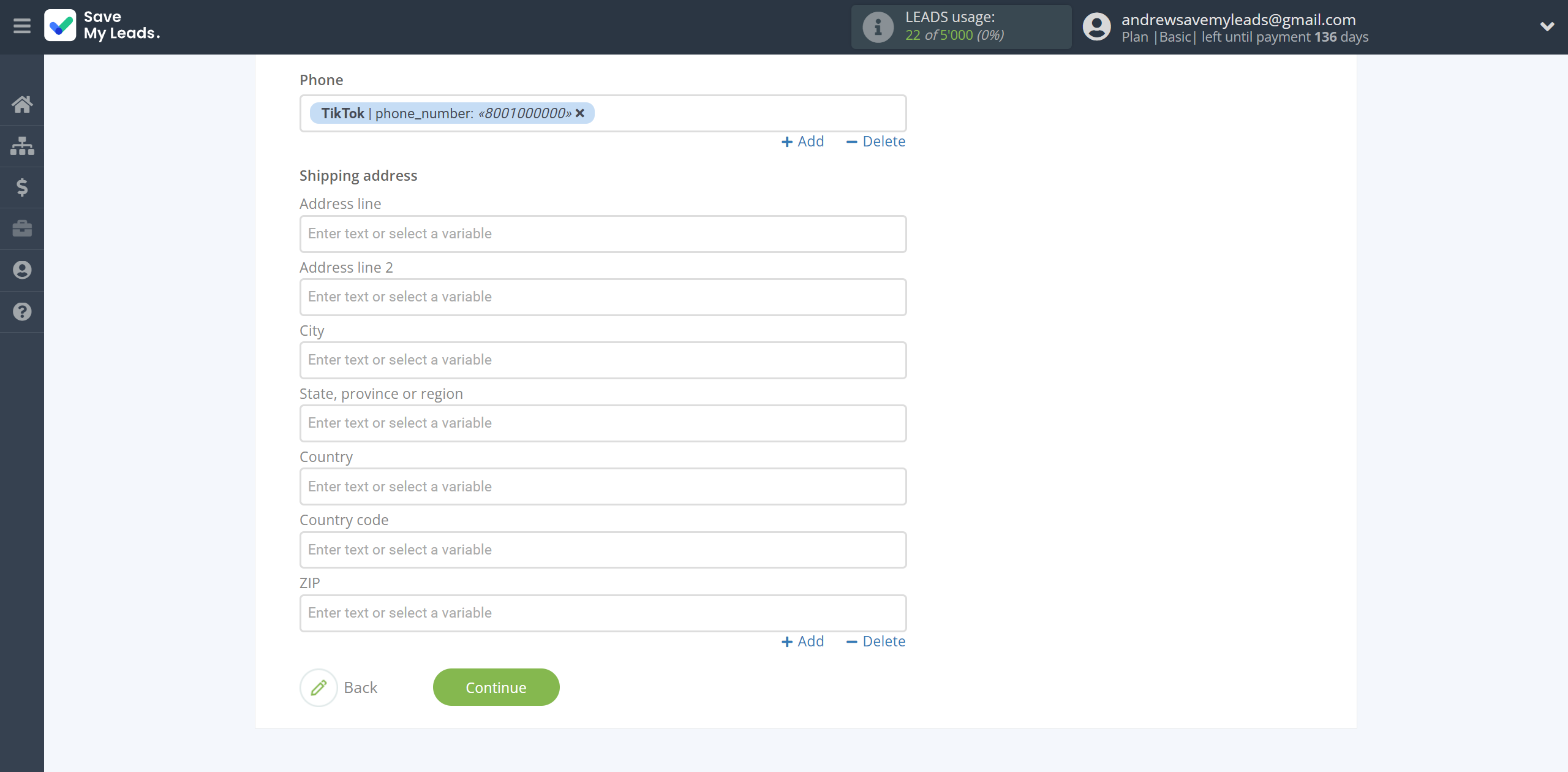 How to Connect TikTok with KeyCRM Create Customer | Assigning fields How to Connect TikTok with KeyCRM Create Customer | Assigning fields