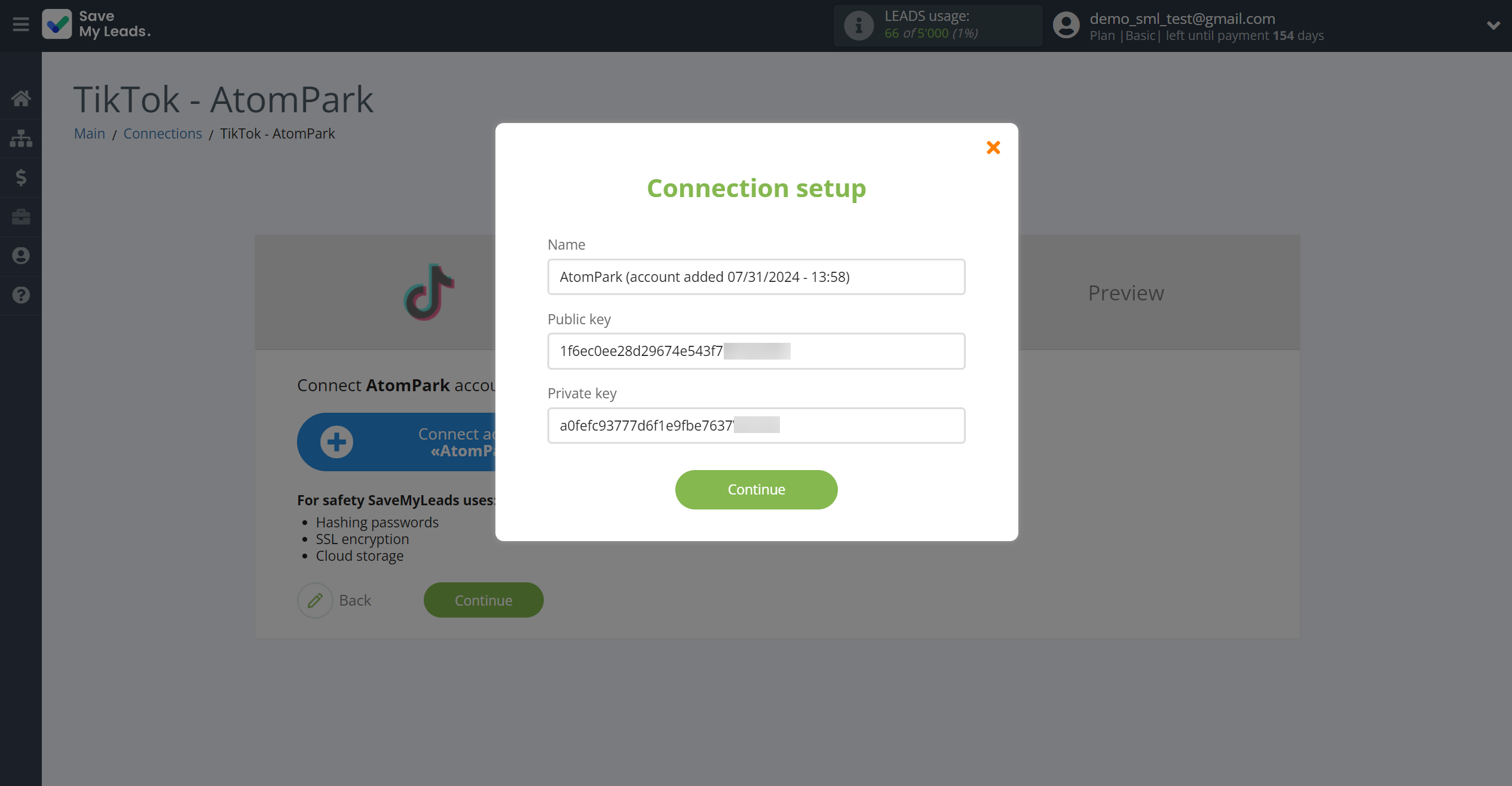 How to Connect TikTok with AtomPark | Data Destination account connection How to Connect TikTok with AtomPark | Data Destination account connection