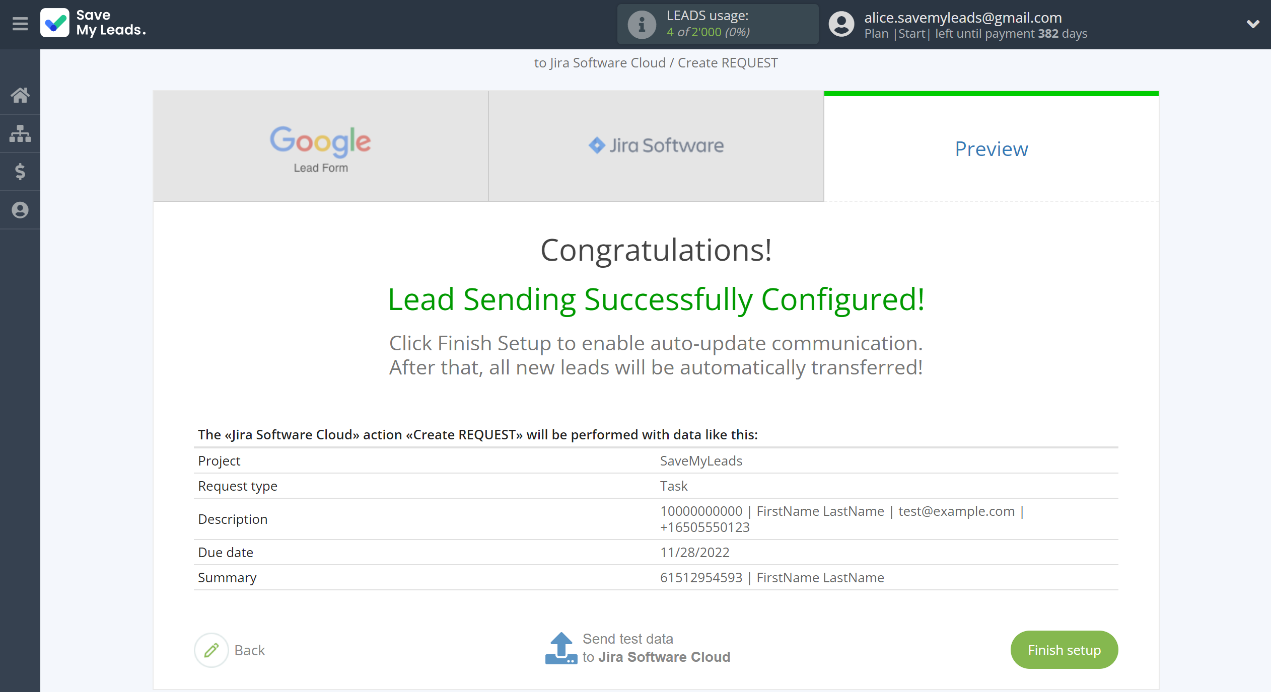 How to Connect Google Lead Form with Jira Software Cloud | Test data How to Connect Google Lead Form with Jira Software Cloud | Test data