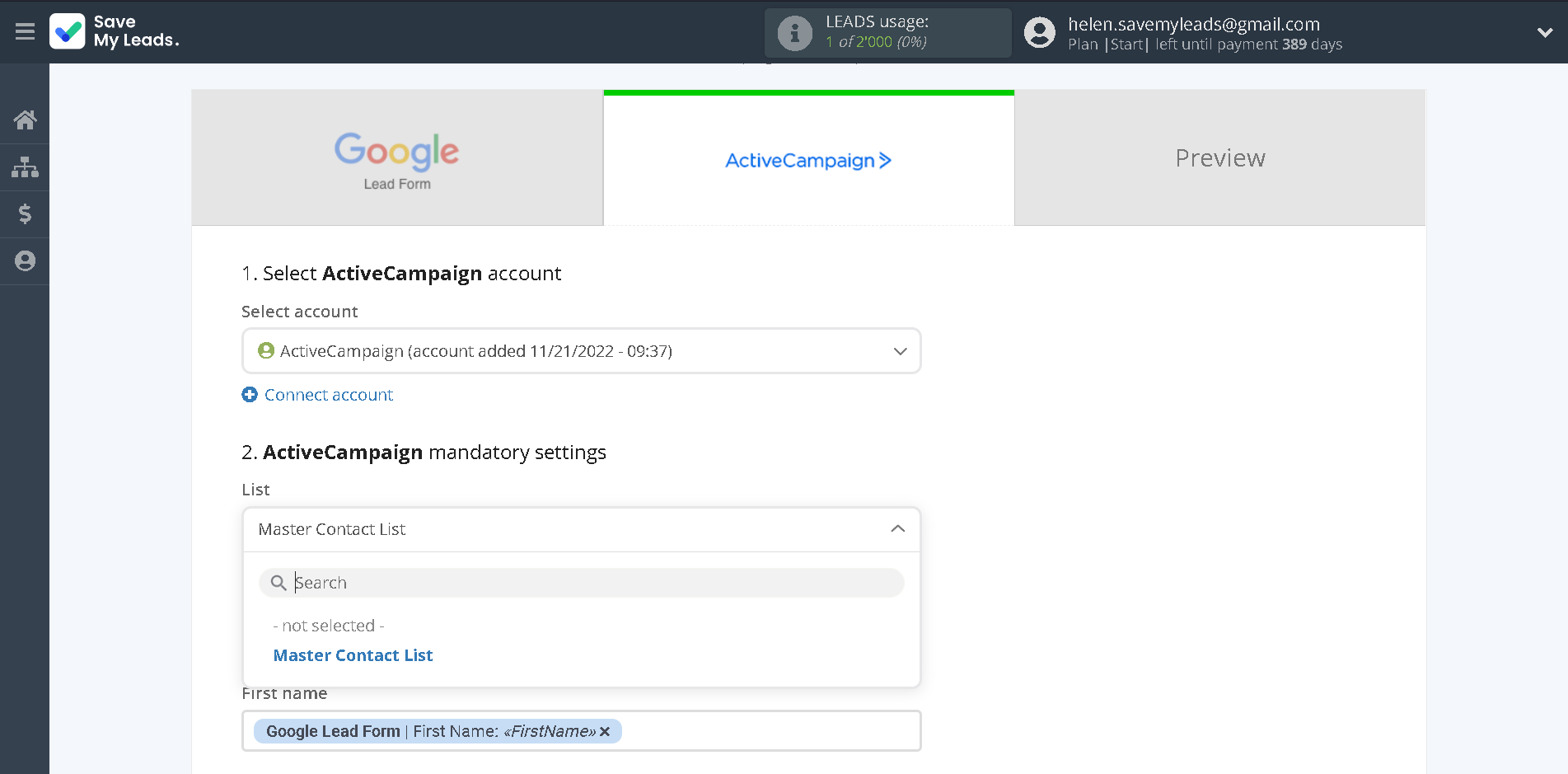 How to Connect Google Lead Form with ActiveCampaign Create Contacts | Assigning fields How to Connect Google Lead Form with ActiveCampaign Create Contacts | Assigning fields