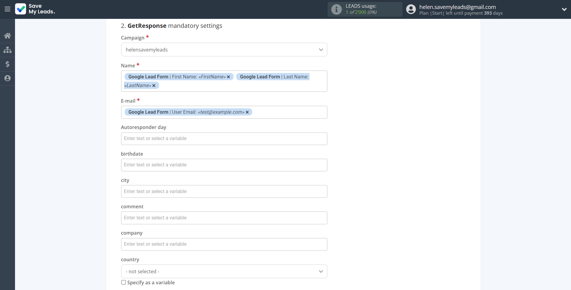 How to Connect Google Lead Form with GetResponse | Assigning fields How to Connect Google Lead Form with GetResponse | Assigning fields