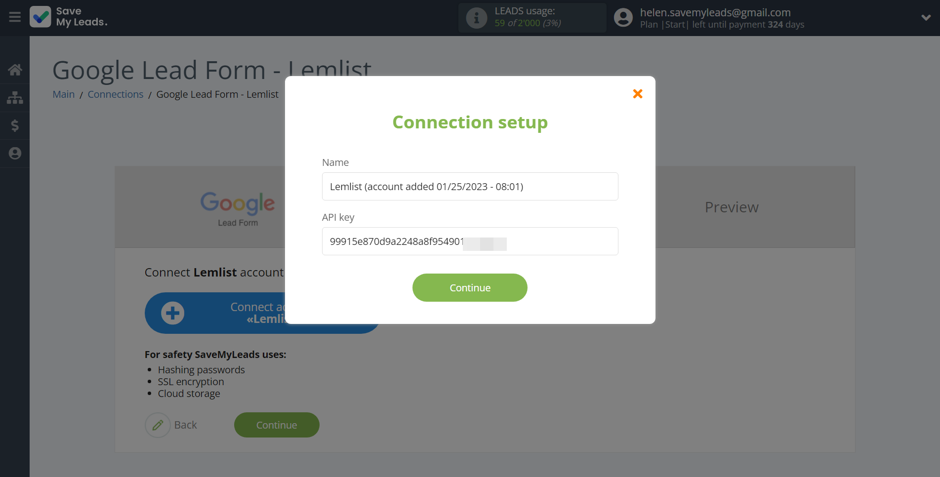 How to Connect Google Lead Form with Lemlist | Data Destination account connection How to Connect Google Lead Form with Lemlist | Data Destination account connection