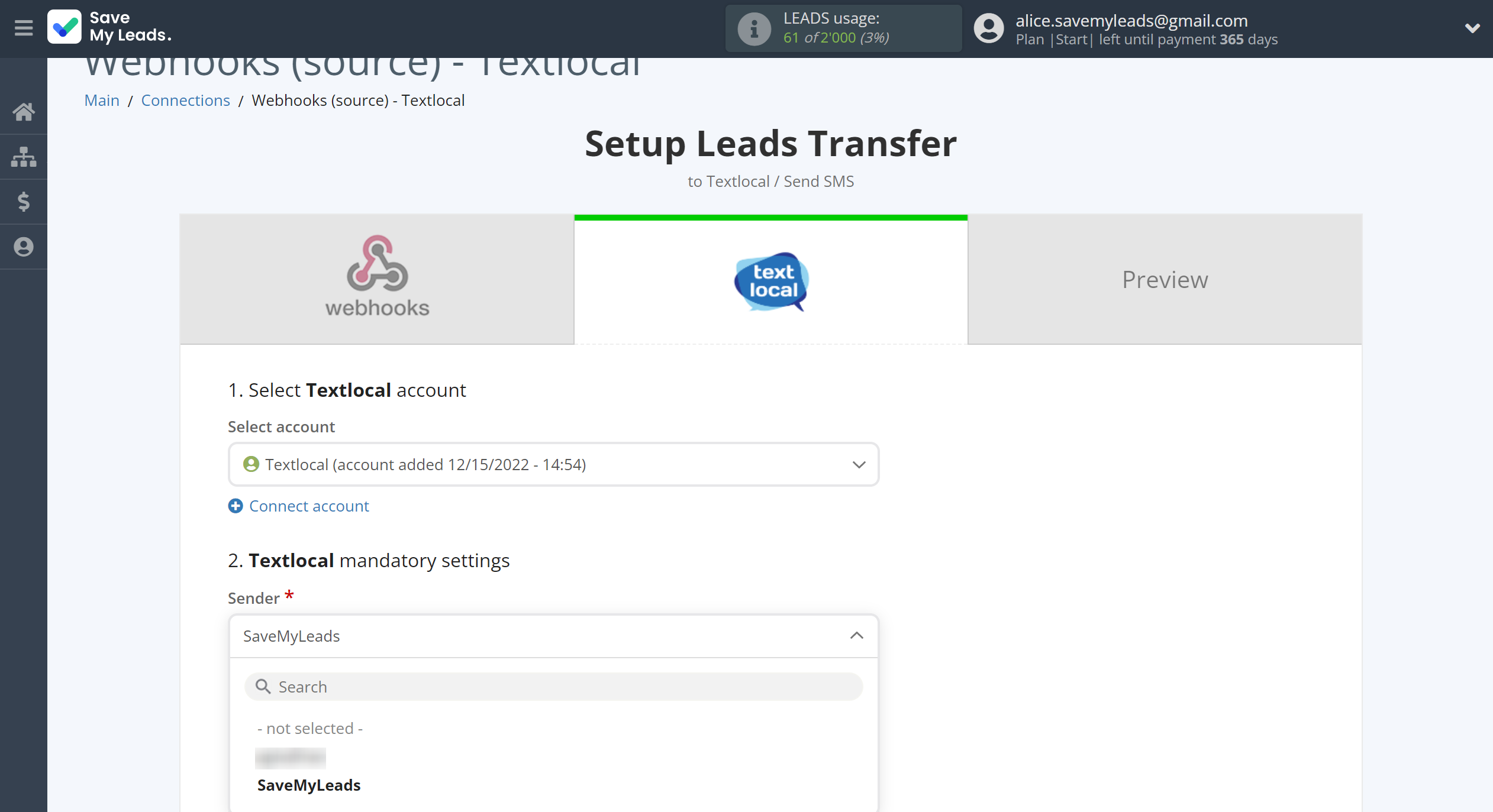 How to Connect Webhooks with Textlocal | Assigning fields How to Connect Webhooks with Textlocal | Assigning fields