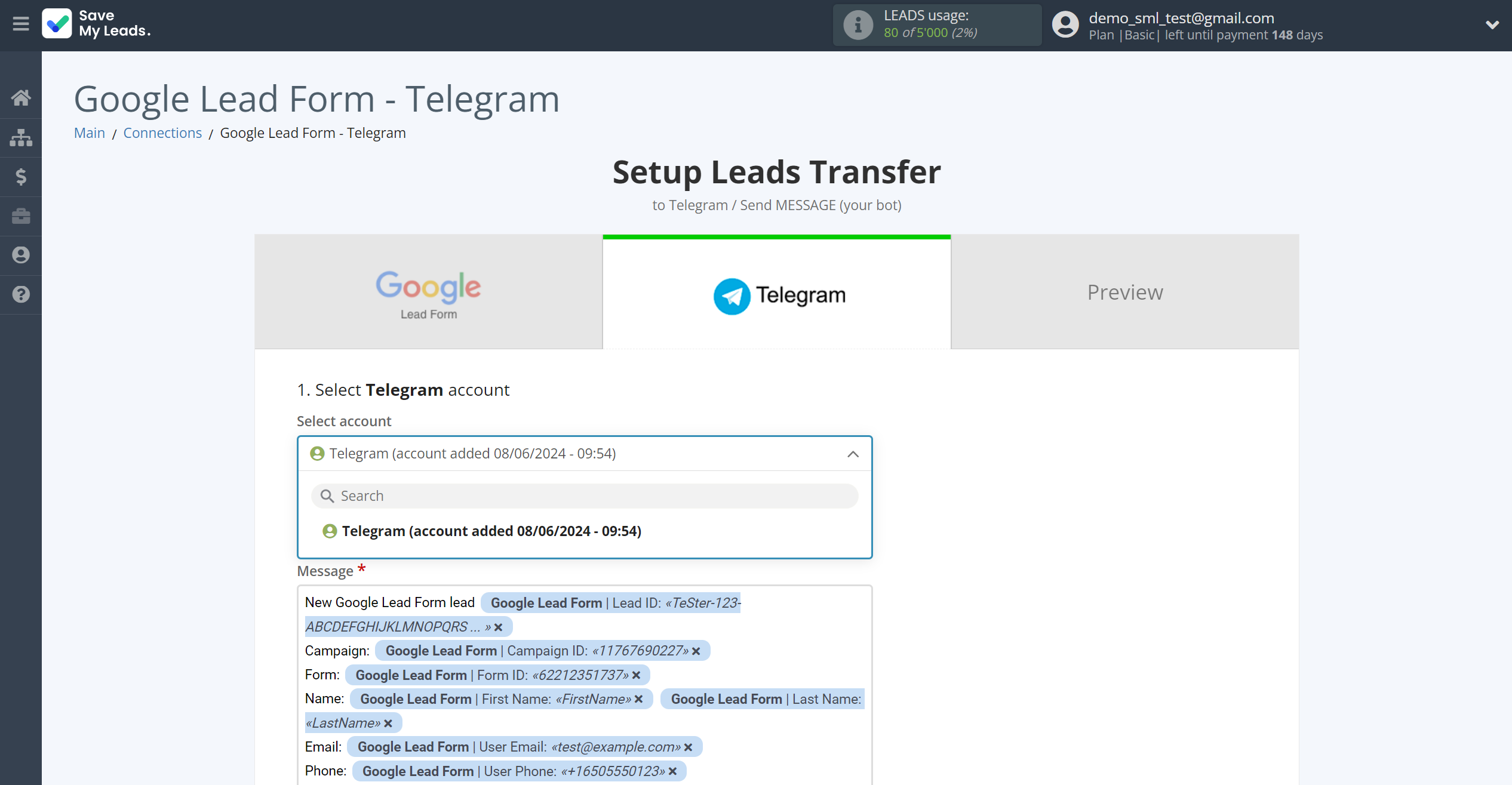 How to Connect Google Lead Form with Telegram (your bot) | Data Destination account selection How to Connect Google Lead Form with Telegram (your bot) | Data Destination account selection