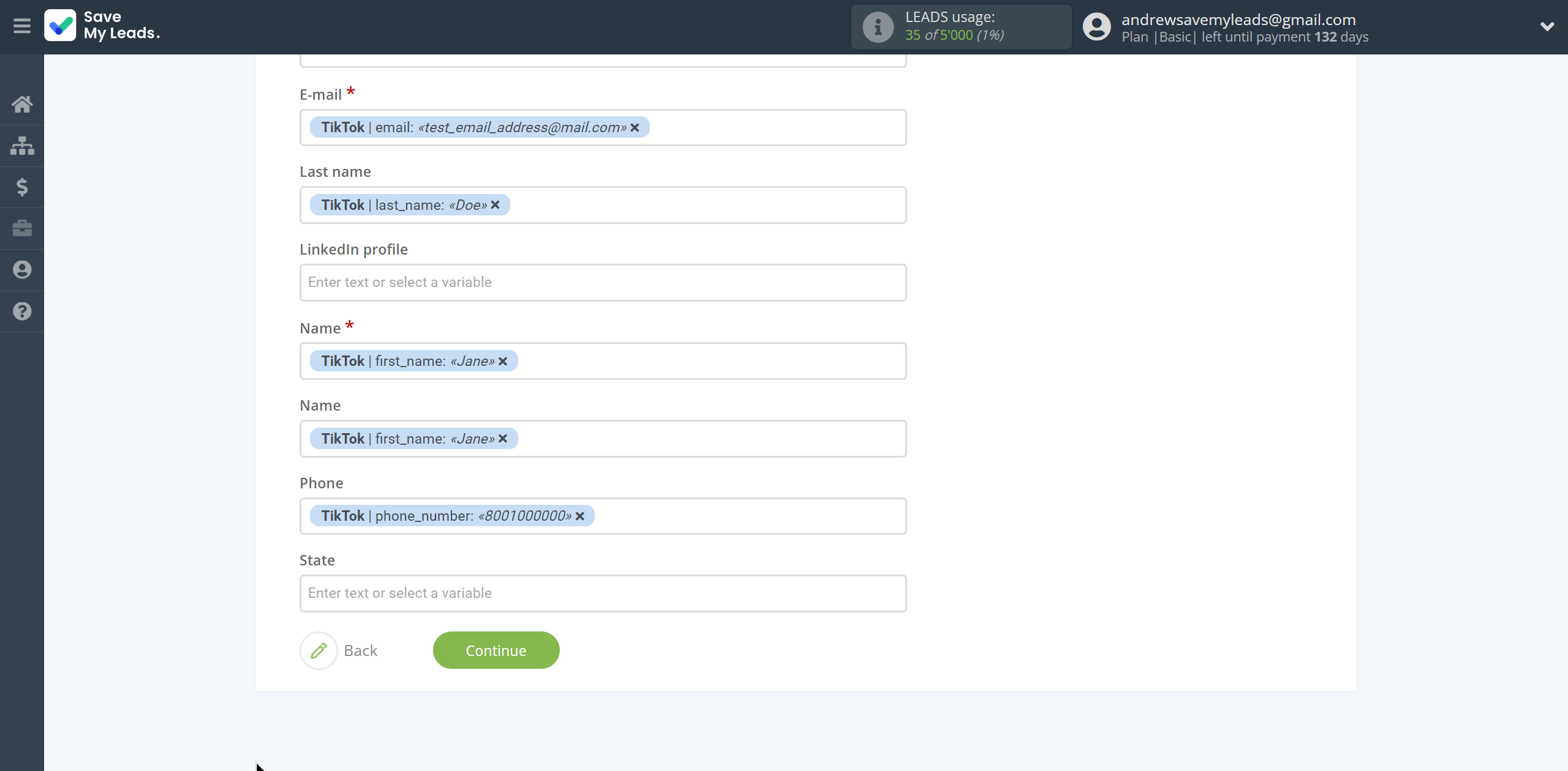 How to Connect TikTok with Reply.io | Assigning fields How to Connect TikTok with Reply.io | Assigning fields