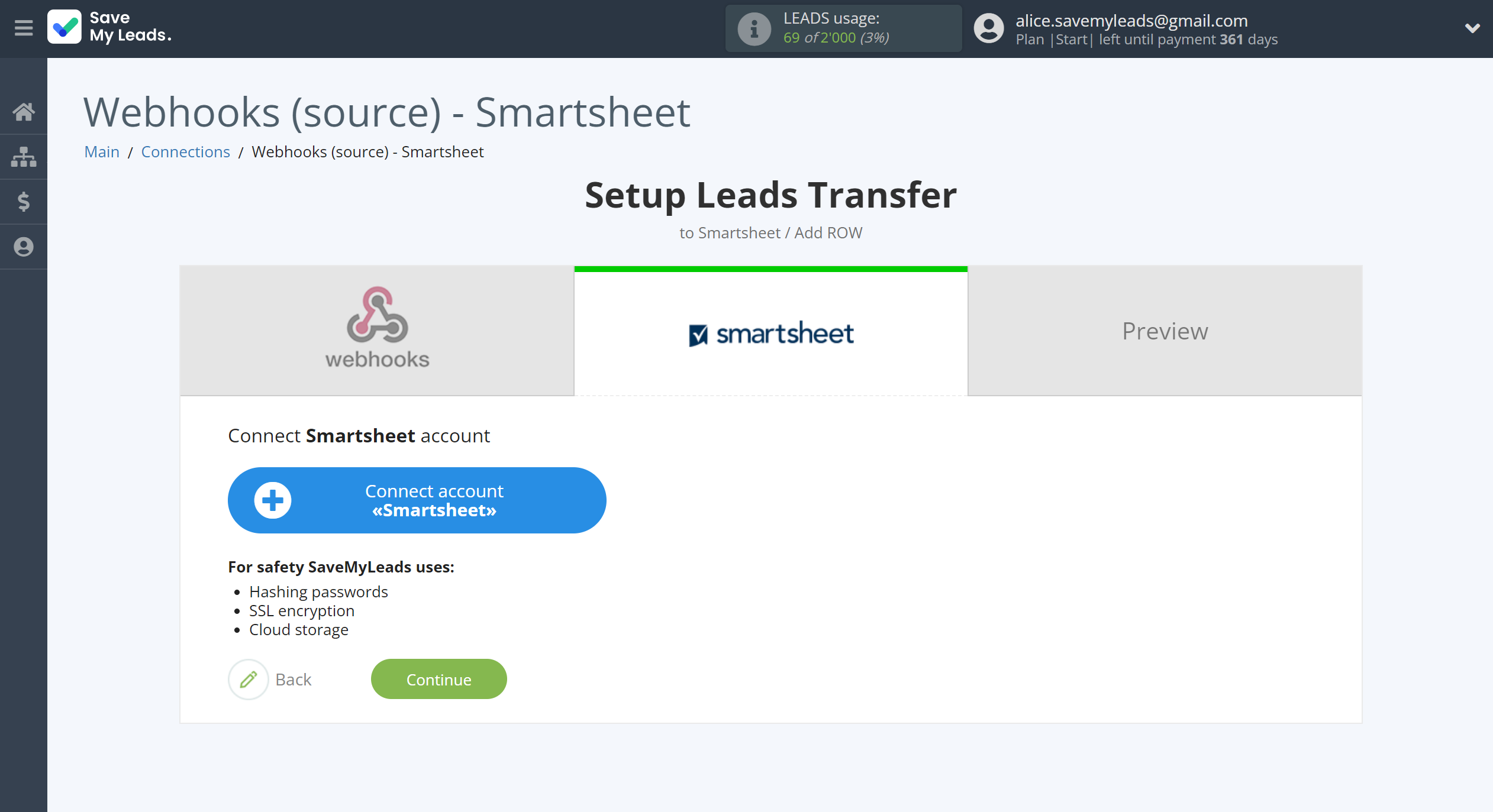 How to Connect Webhooks with Smartsheet | Data Destination account connection How to Connect Webhooks with Smartsheet | Data Destination account connection