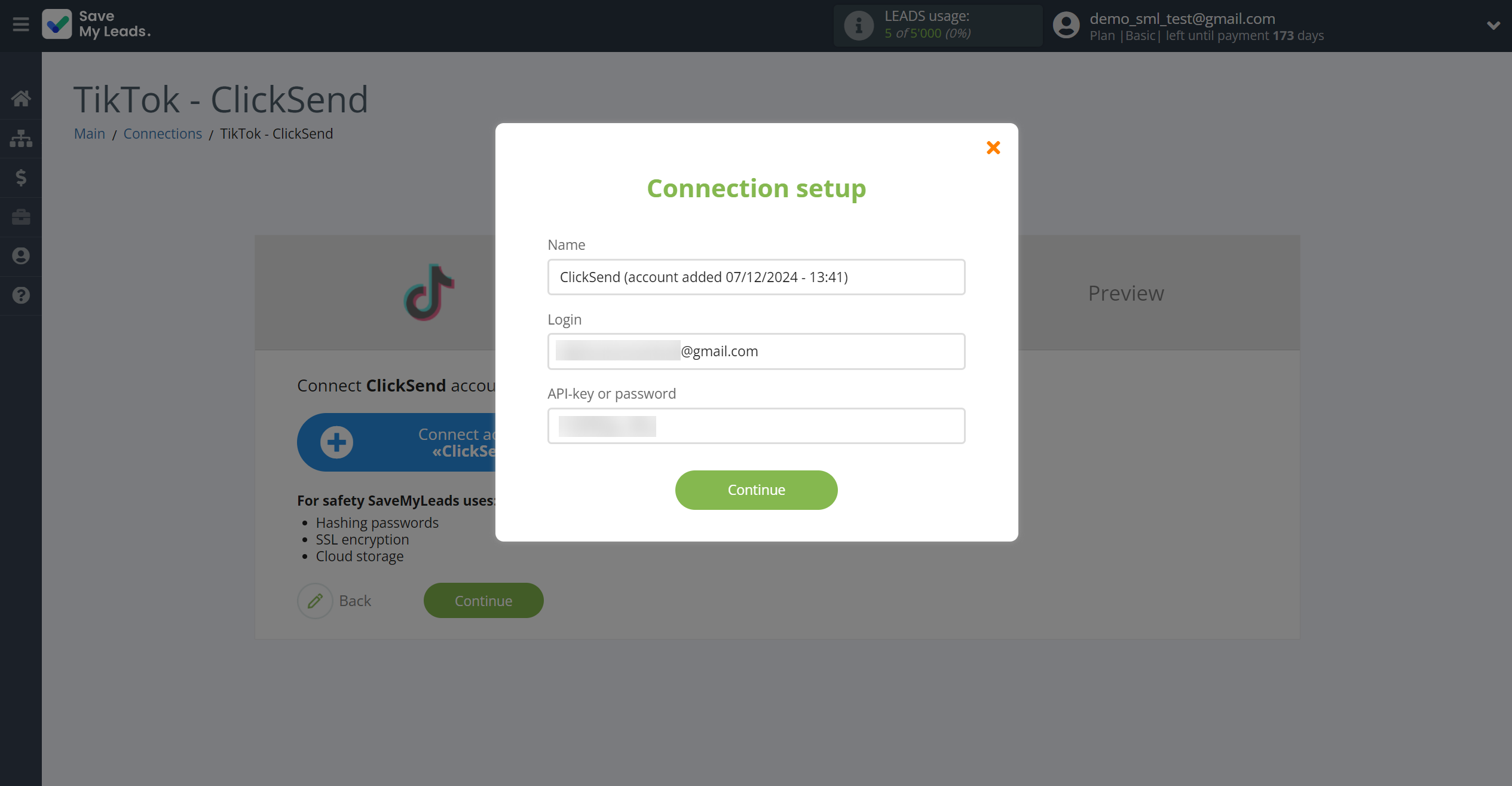 How to Connect TikTok with ClickSend Send SMS | Data Destination account connection How to Connect TikTok with ClickSend Send SMS | Data Destination account connection