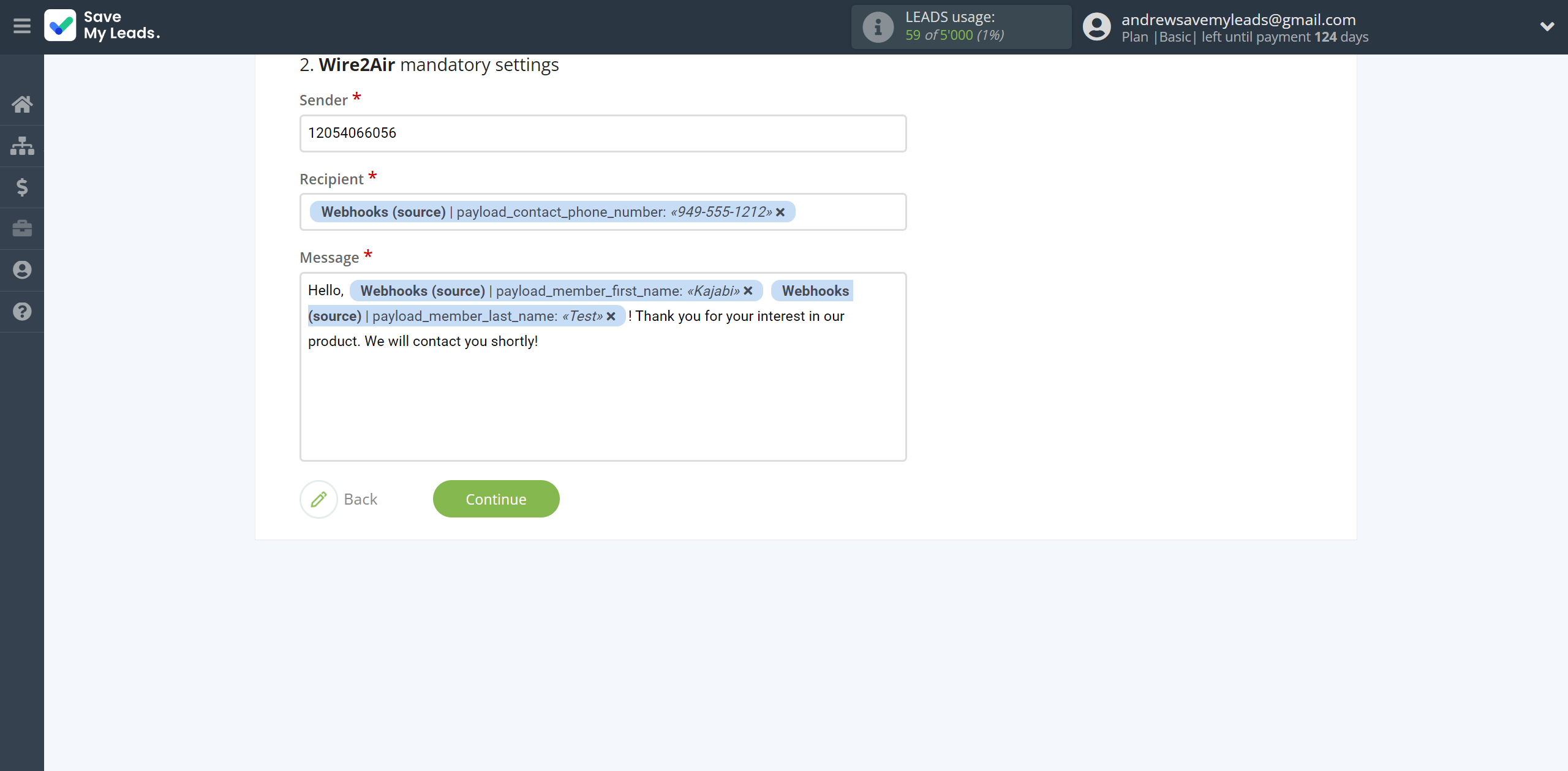 How to Connect Webhooks with Wire2Air | Assigning fields How to Connect Webhooks with Wire2Air | Assigning fields