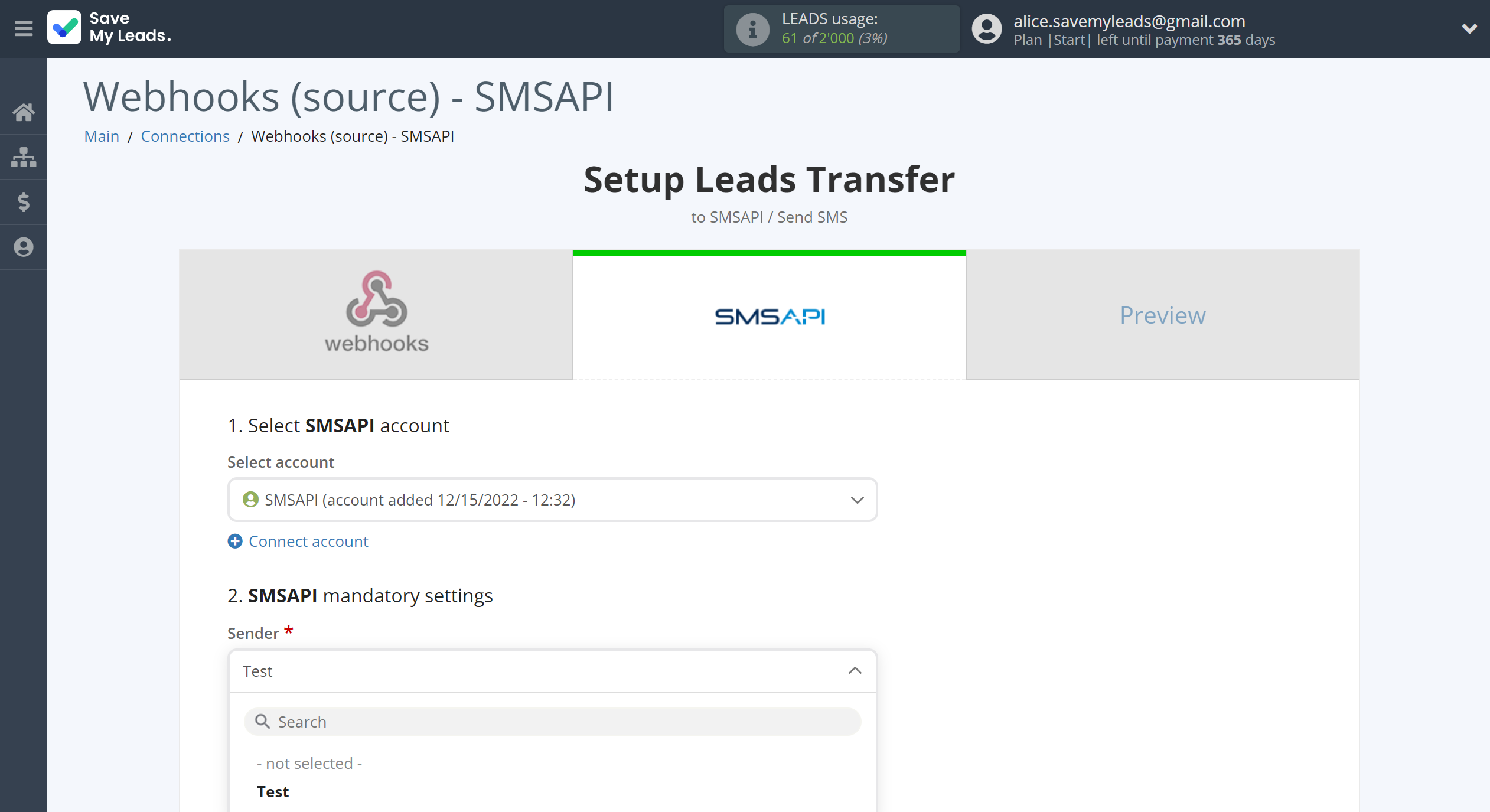 How to Connect Webhooks with SMSAPI | Assigning fields How to Connect Webhooks with SMSAPI | Assigning fields