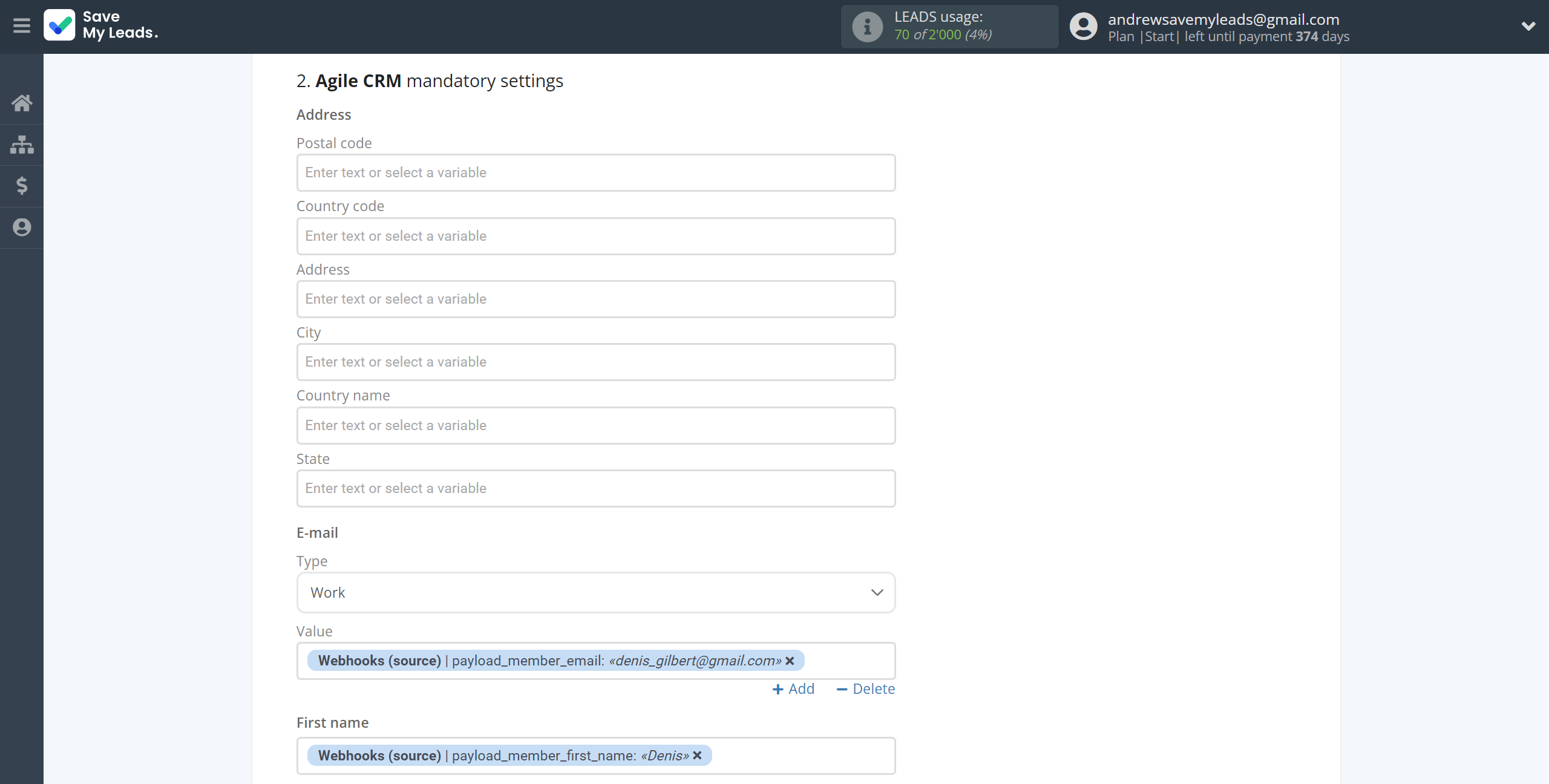 How to Connect Webhooks with AgileCRM Create Contacts | Assigning fields How to Connect Webhooks with AgileCRM Create Contacts | Assigning fields