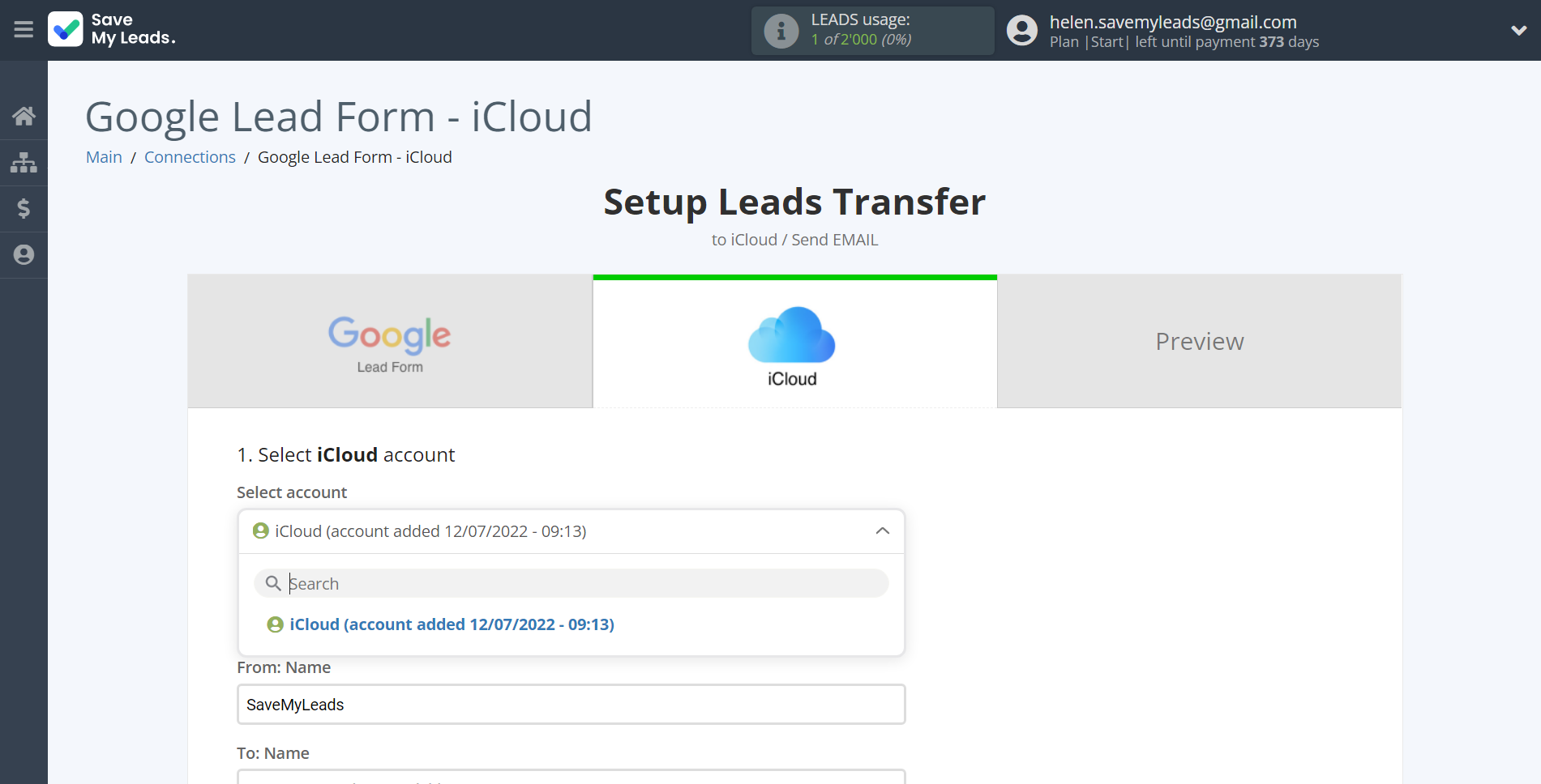 How to Connect Google Lead Form with iCloud | Data Destination account selection How to Connect Google Lead Form with iCloud | Data Destination account selection