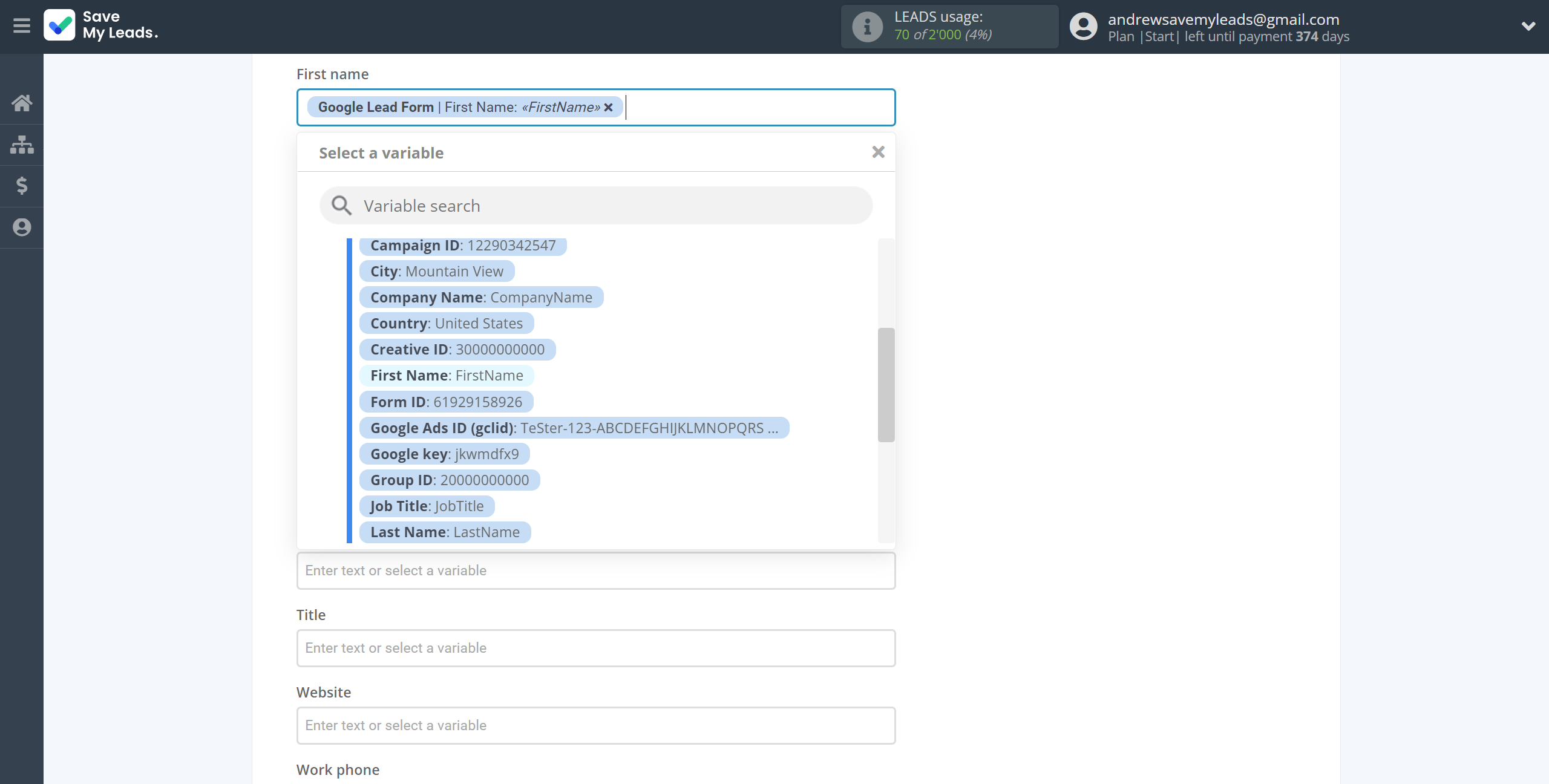 How to Connect Google Lead Form with VerticalResponse | Assigning fields How to Connect Google Lead Form with VerticalResponse | Assigning fields