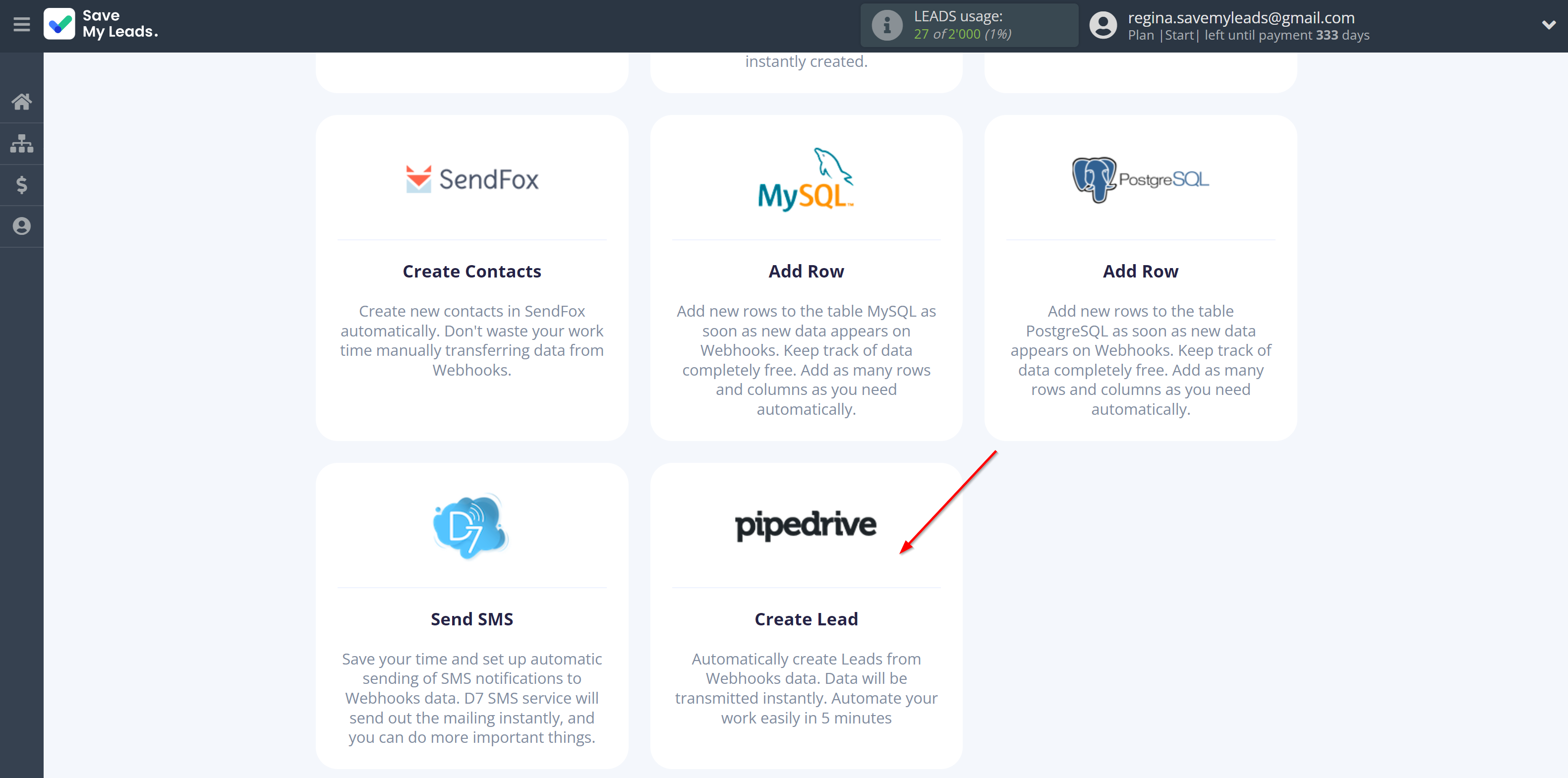 How to Connect Webhooks with Pipedrive Create Lead | Data Destination system selection How to Connect Webhooks with Pipedrive Create Lead | Data Destination system selection