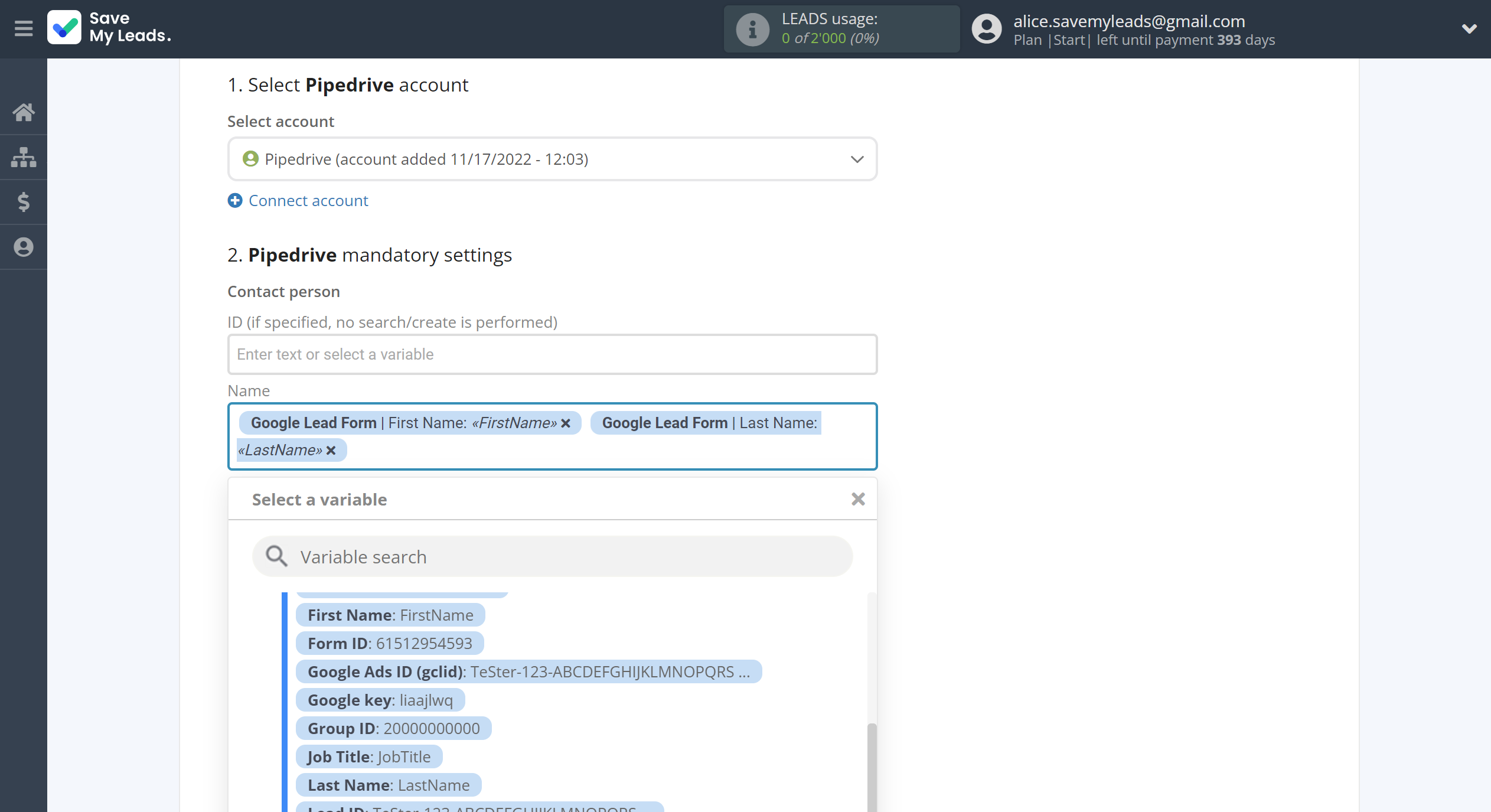 How to Connect Google Lead Form with Pipedrive Create Task | Assigning fields How to Connect Google Lead Form with Pipedrive Create Task | Assigning fields