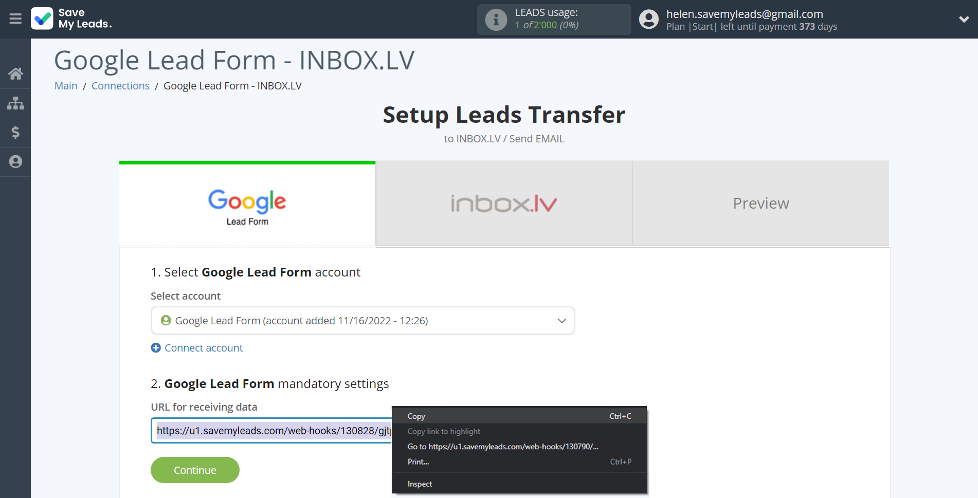 How to Connect Google Lead Form with INBOX.LV | Data Source account connection How to Connect Google Lead Form with INBOX.LV | Data Source account connection