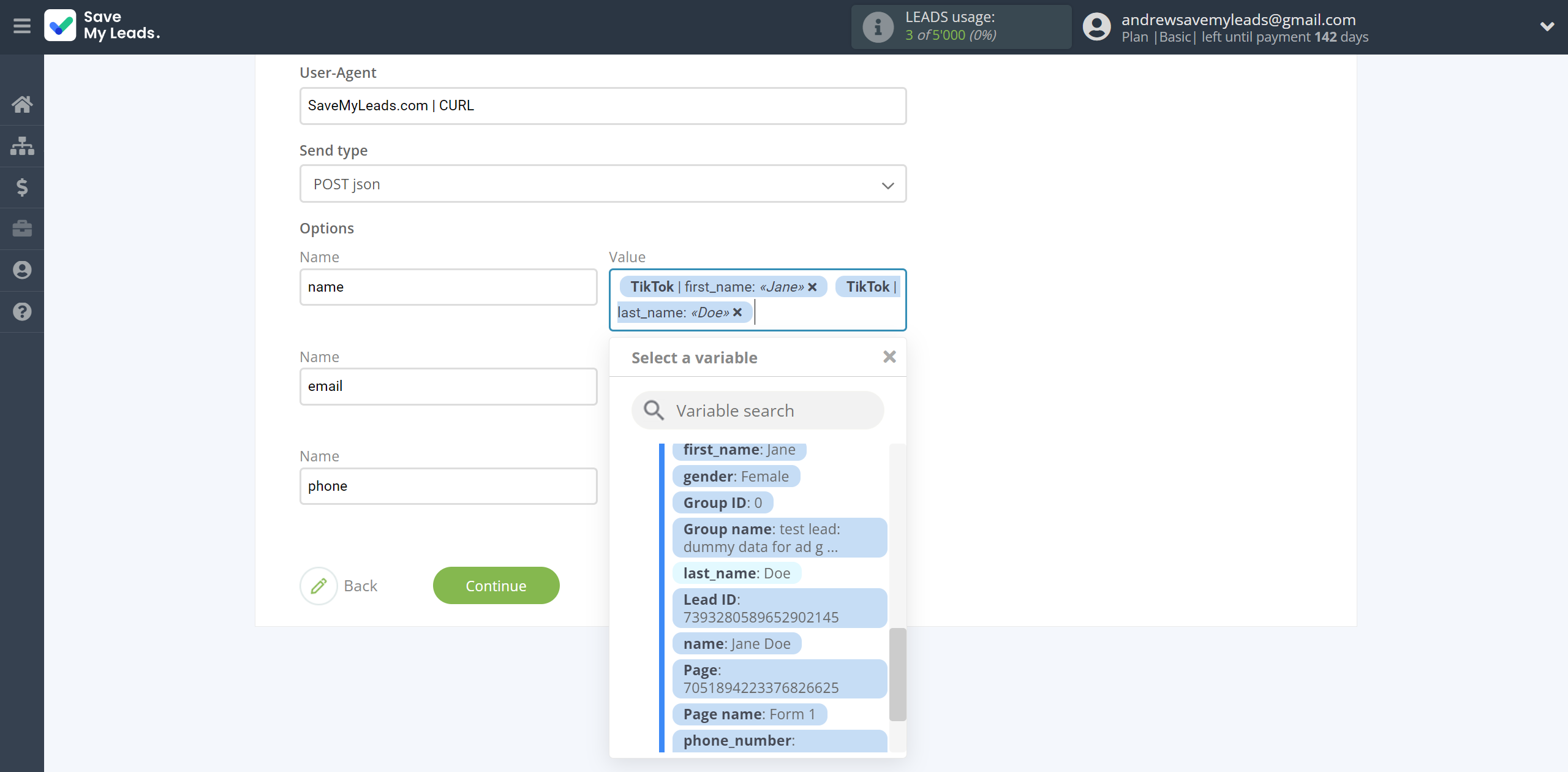 How to Connect TikTok with Corezoid | Assigning fields How to Connect TikTok with Corezoid | Assigning fields