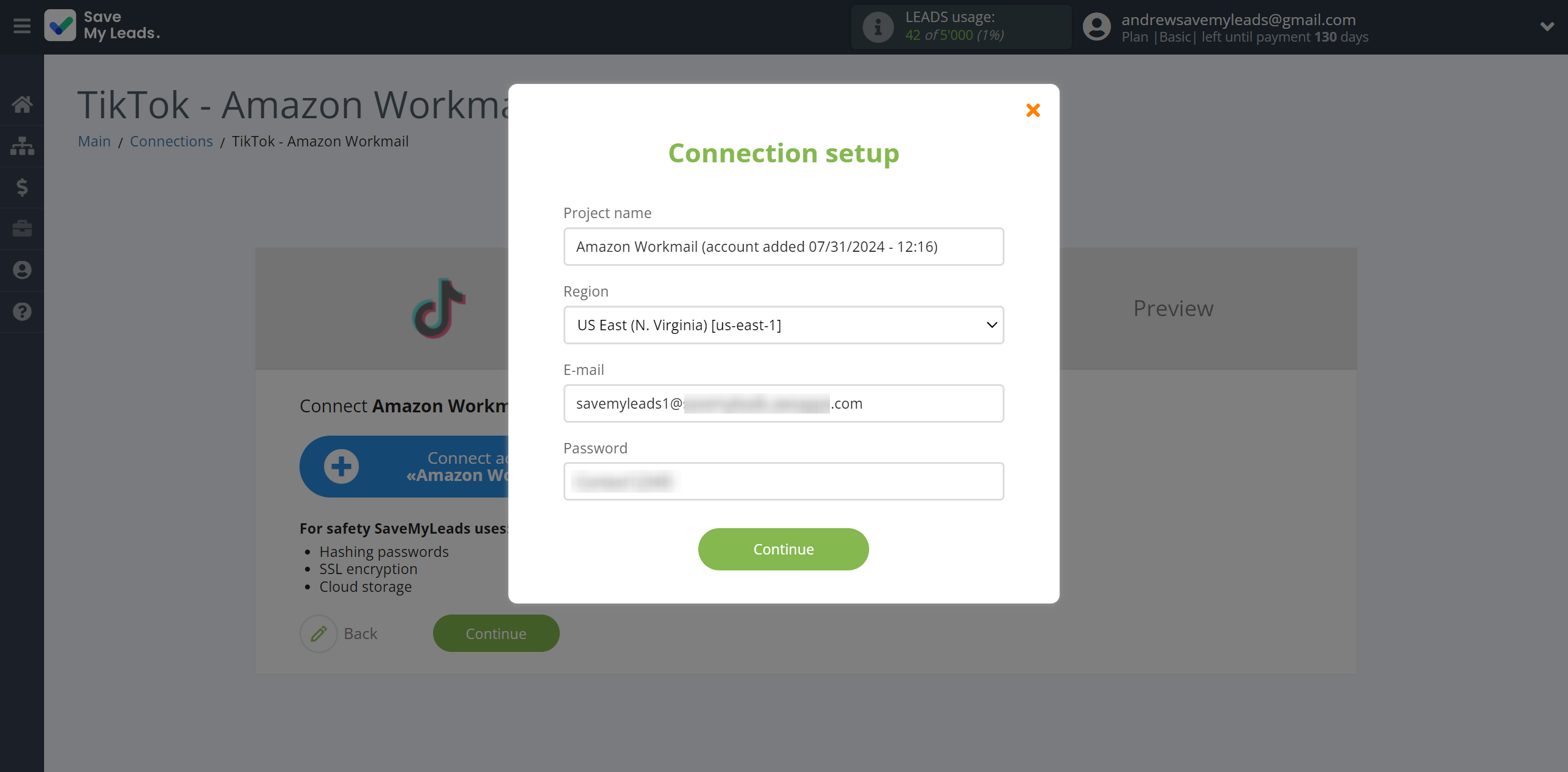 How to Connect TikTok with Amazon Workmail | Data Destination account connection How to Connect TikTok with Amazon Workmail | Data Destination account connection