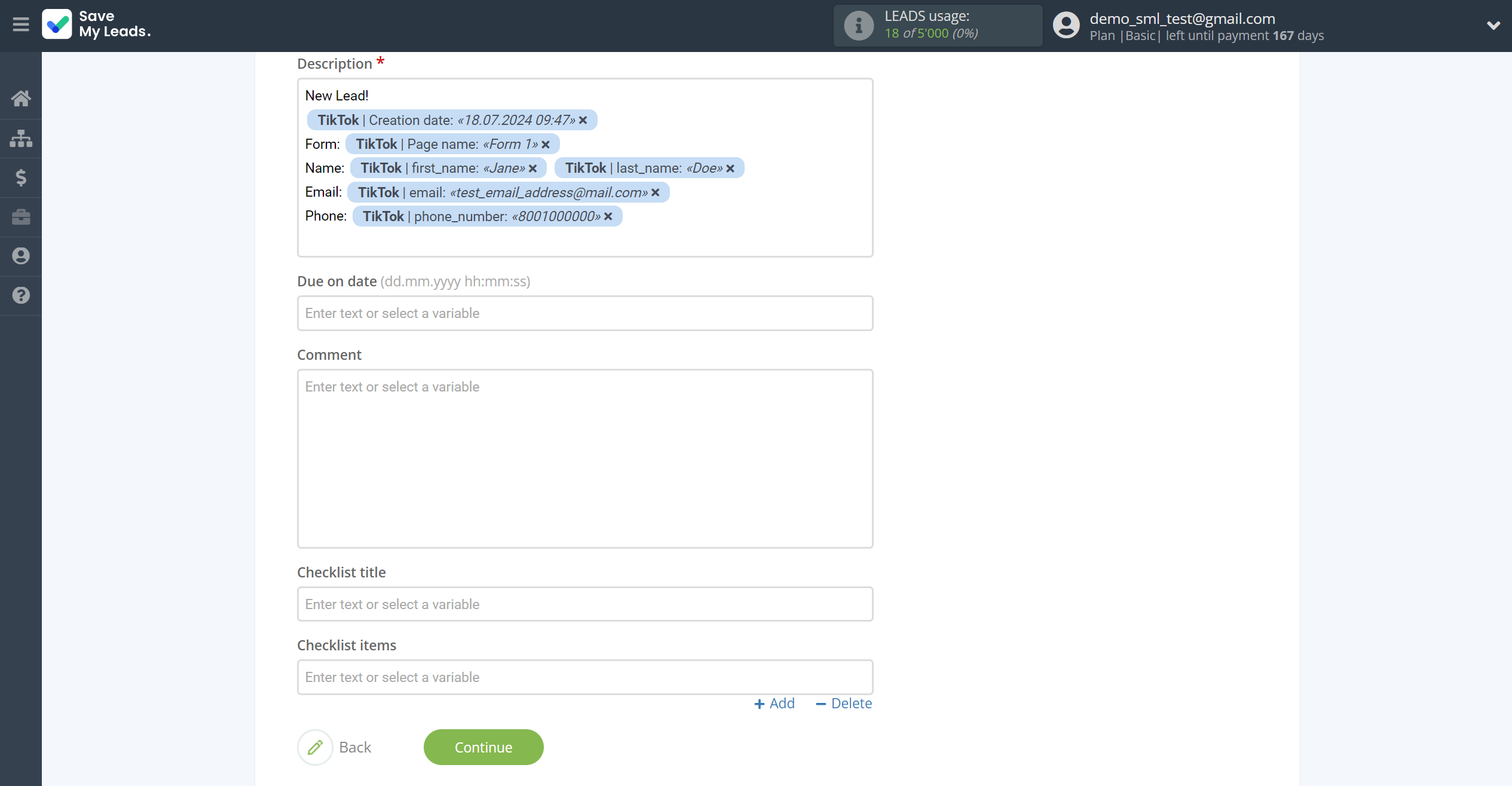 How to Connect TikTok with Trello | Assigning fields How to Connect TikTok with Trello | Assigning fields