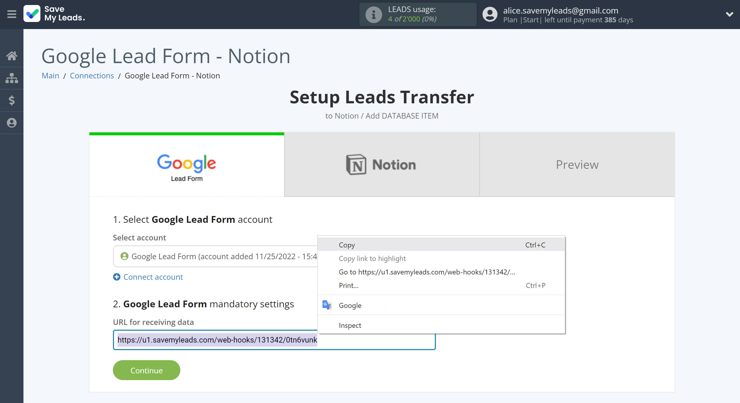 How to Connect Google Lead Form with Notion | Data Source account connection How to Connect Google Lead Form with Notion | Data Source account connection