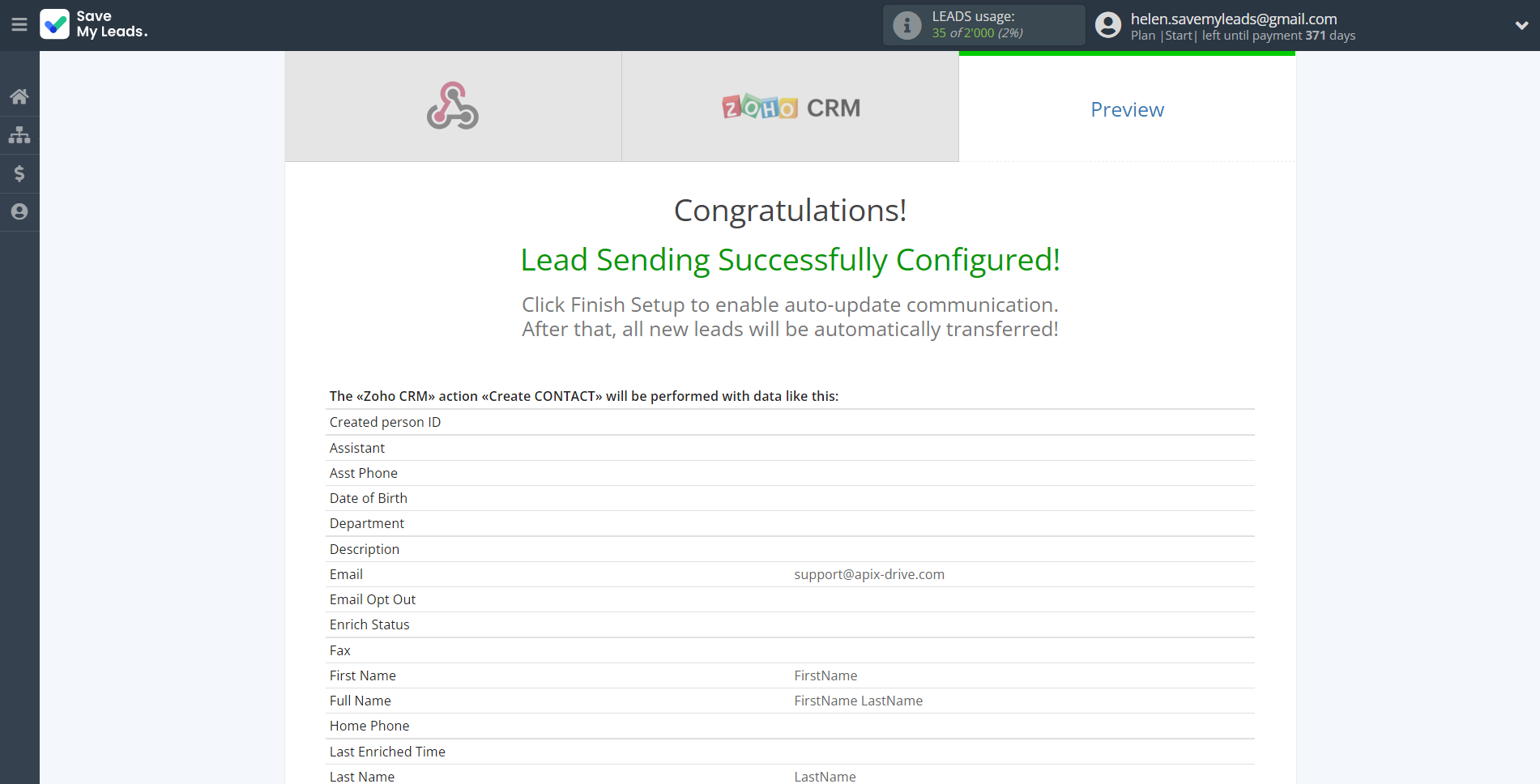 How to Connect Webhooks with Zoho CRM Create Contacts | Test data How to Connect Webhooks with Zoho CRM Create Contacts | Test data
