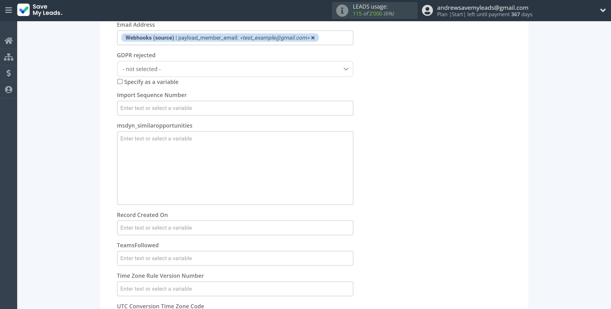 How to Connect Webhooks with Microsoft Dynamics 365 Create Opportunity | Assigning fields How to Connect Webhooks with Microsoft Dynamics 365 Create Opportunity | Assigning fields