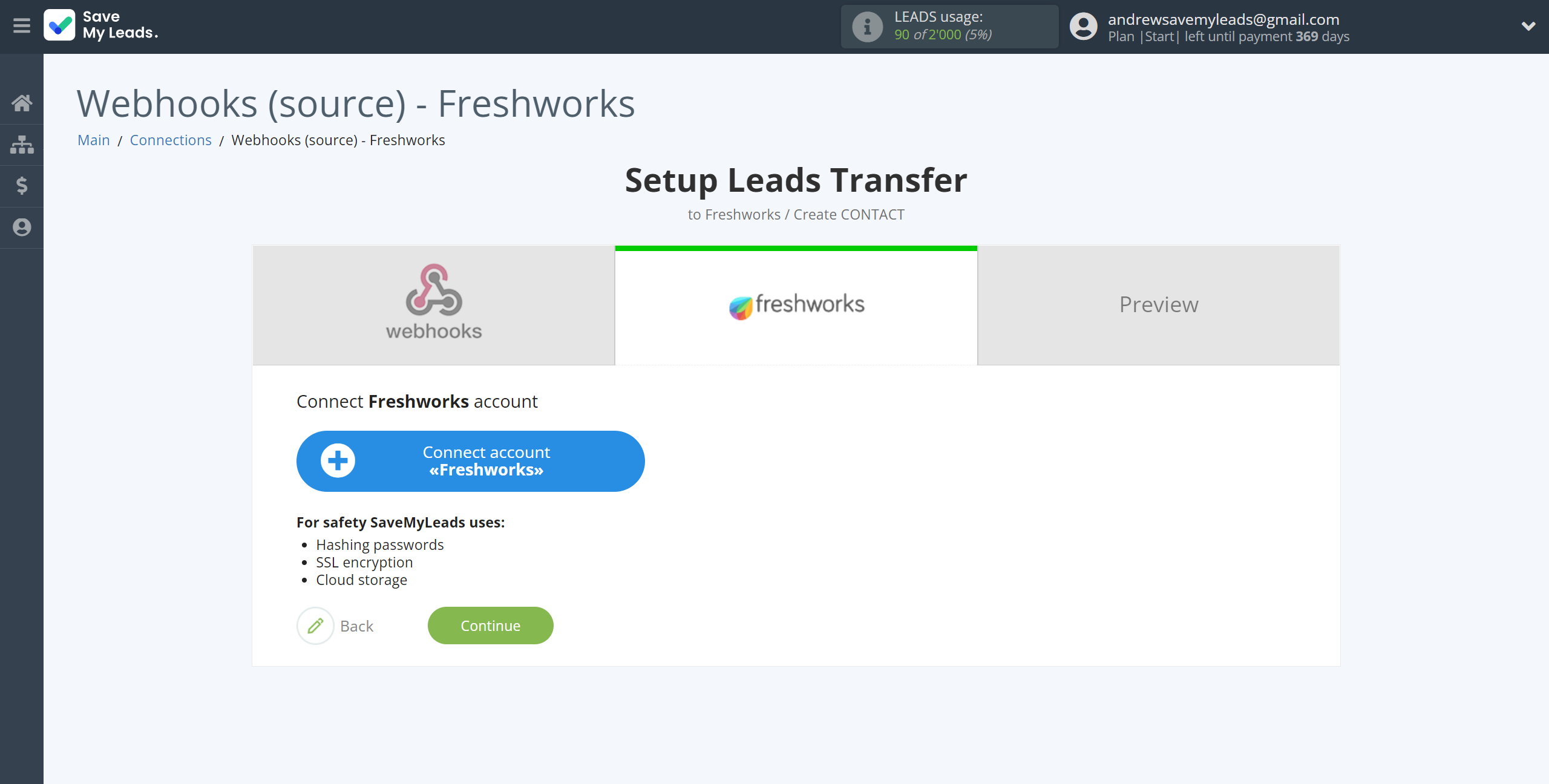 How to Connect Webhooks with Freshworks Create Contacts | Data Destination account connection How to Connect Webhooks with Freshworks Create Contacts | Data Destination account connection