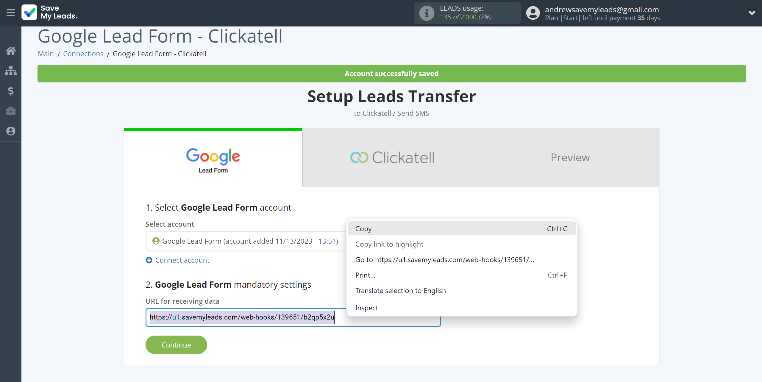How to Connect Google Lead Form with Clickatell | Data Source account connection How to Connect Google Lead Form with Clickatell | Data Source account connection