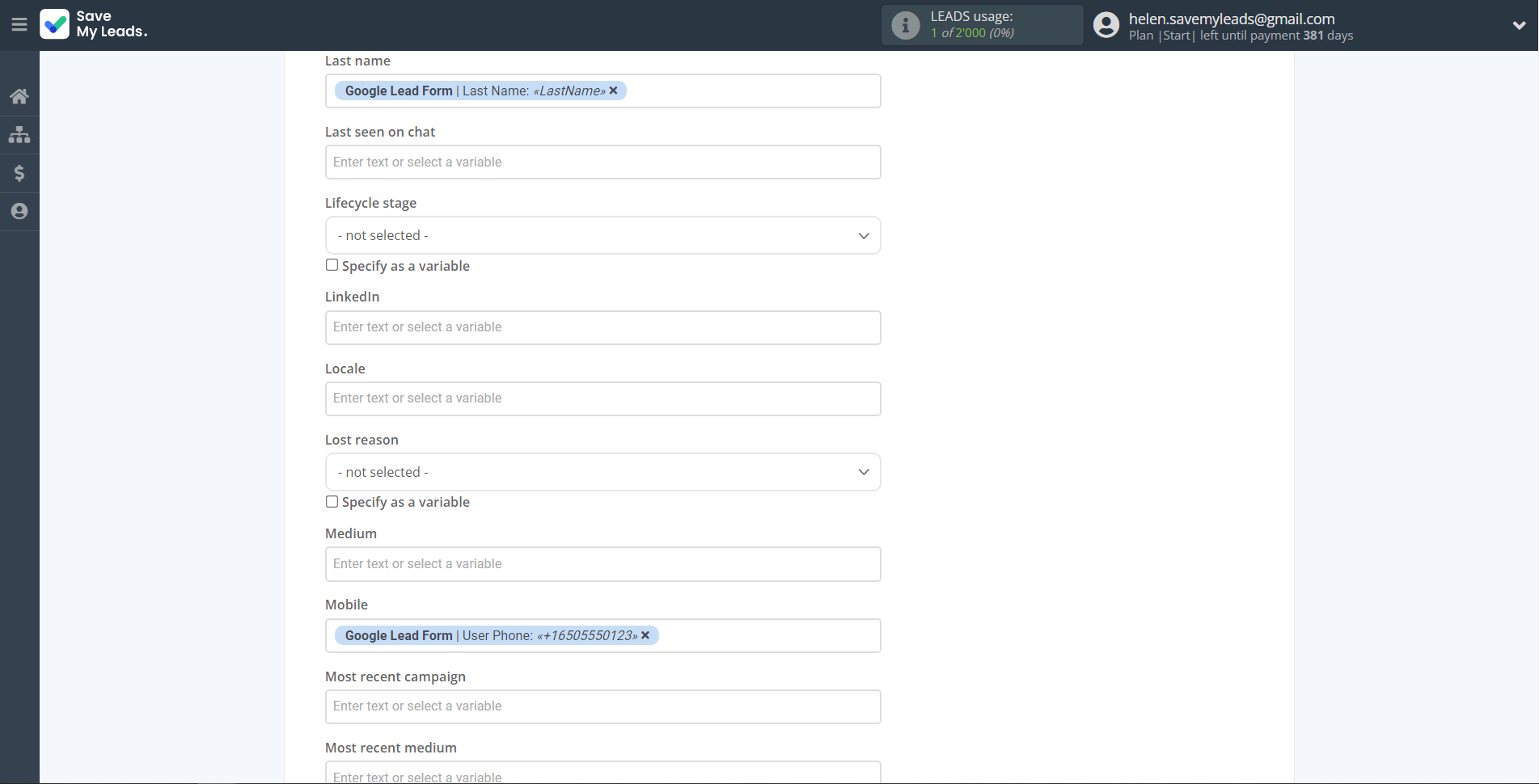 How to Connect Google Lead Form with Freshworks Create Contacts | Assigning fields How to Connect Google Lead Form with Freshworks Create Contacts | Assigning fields