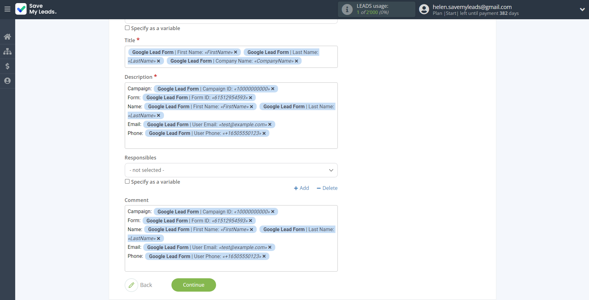 How to Connect Google Lead Form with Wrike | Assigning fields How to Connect Google Lead Form with Wrike | Assigning fields
