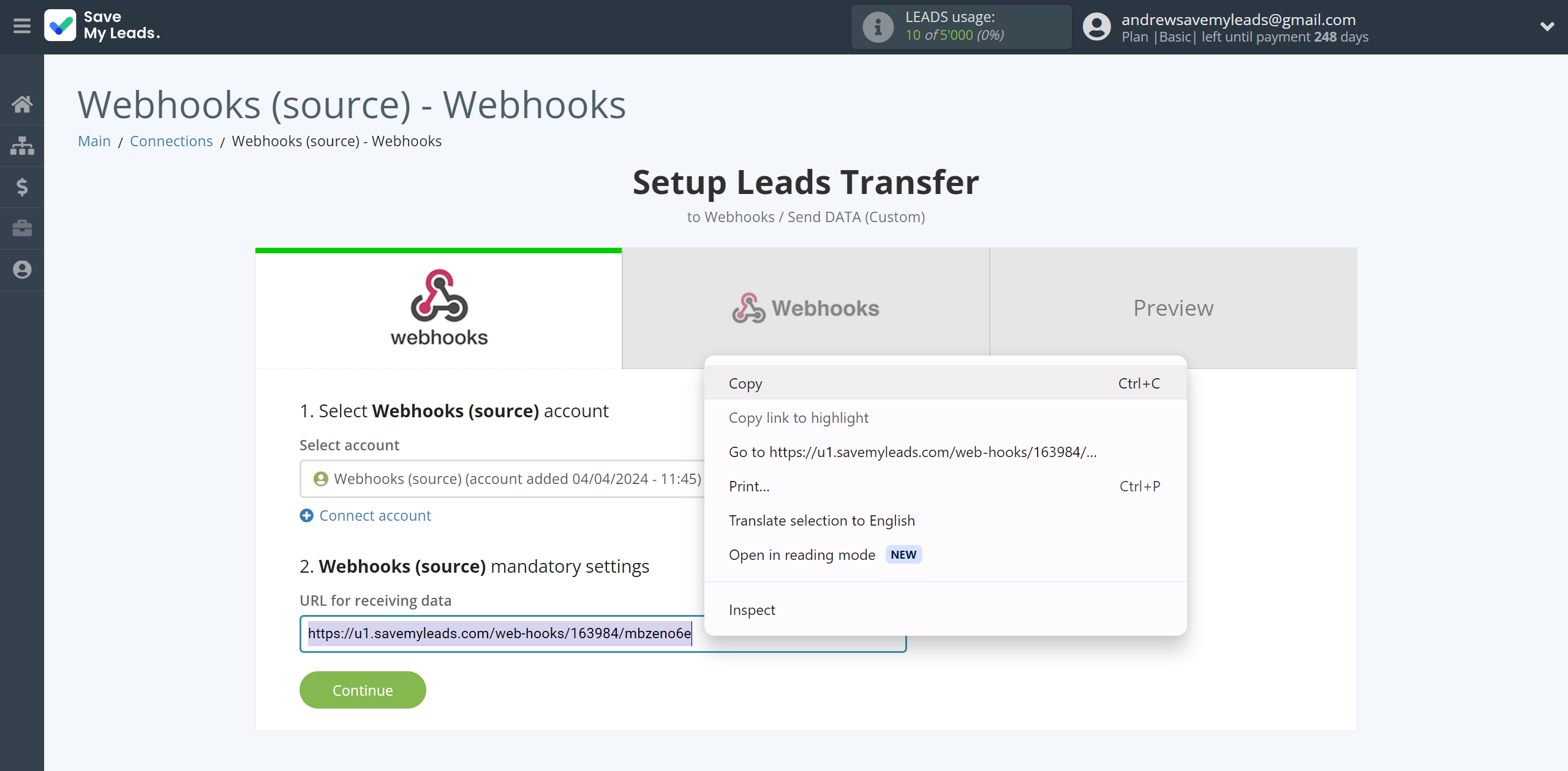 How to Connect Webhooks with Webhooks (Custom) | Data Source account connection How to Connect Webhooks with Webhooks (Custom) | Data Source account connection