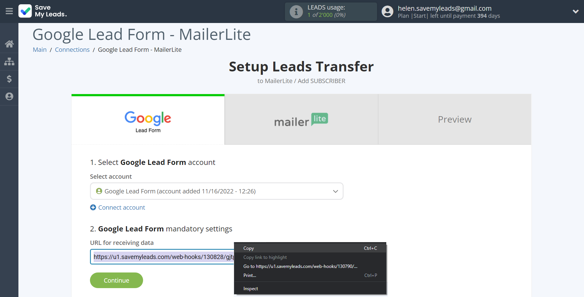 How to Connect Google Lead Form with MailerLite | Data Source account connection How to Connect Google Lead Form with MailerLite | Data Source account connection