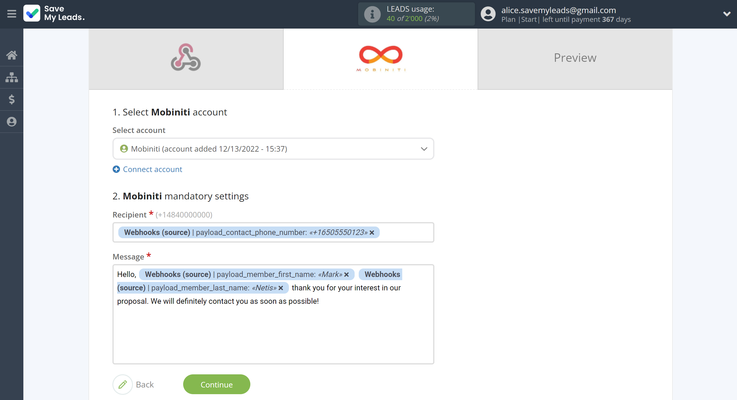 How to Connect Webhooks with Mobiniti | Assigning fields How to Connect Webhooks with Mobiniti | Assigning fields
