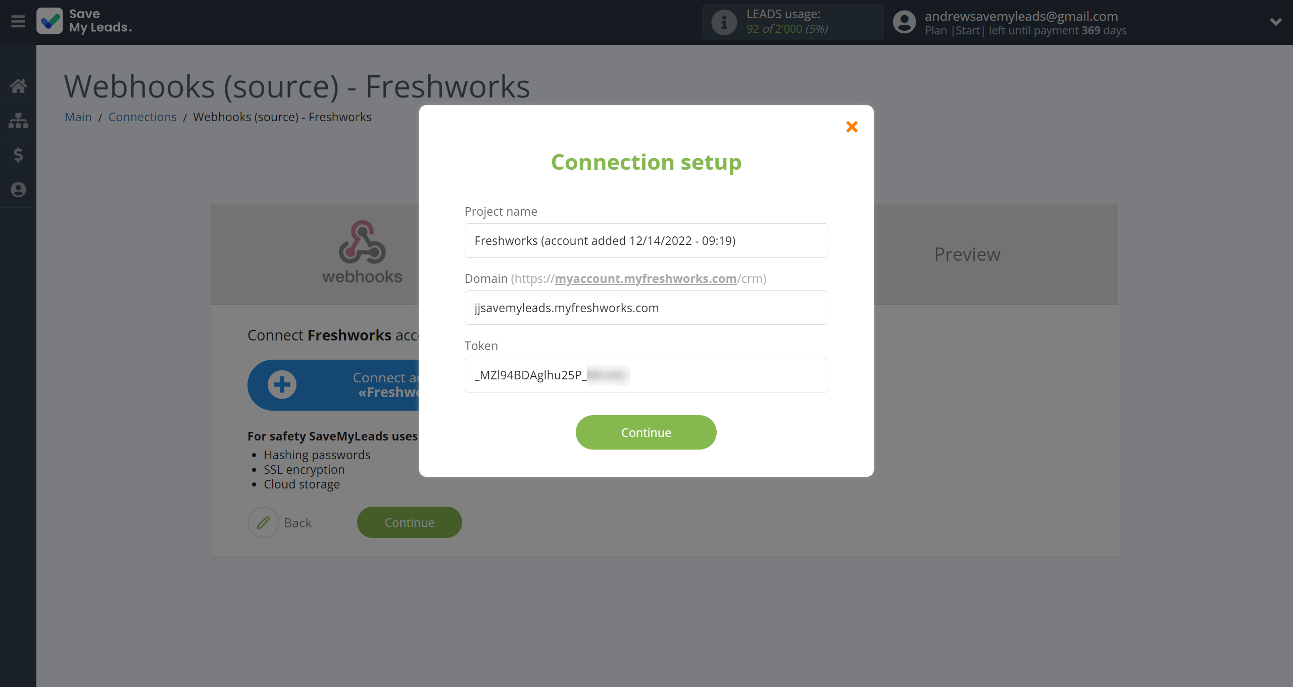 How to Connect Webhooks with Freshworks Create Deal | Data Destination account connection How to Connect Webhooks with Freshworks Create Deal | Data Destination account connection