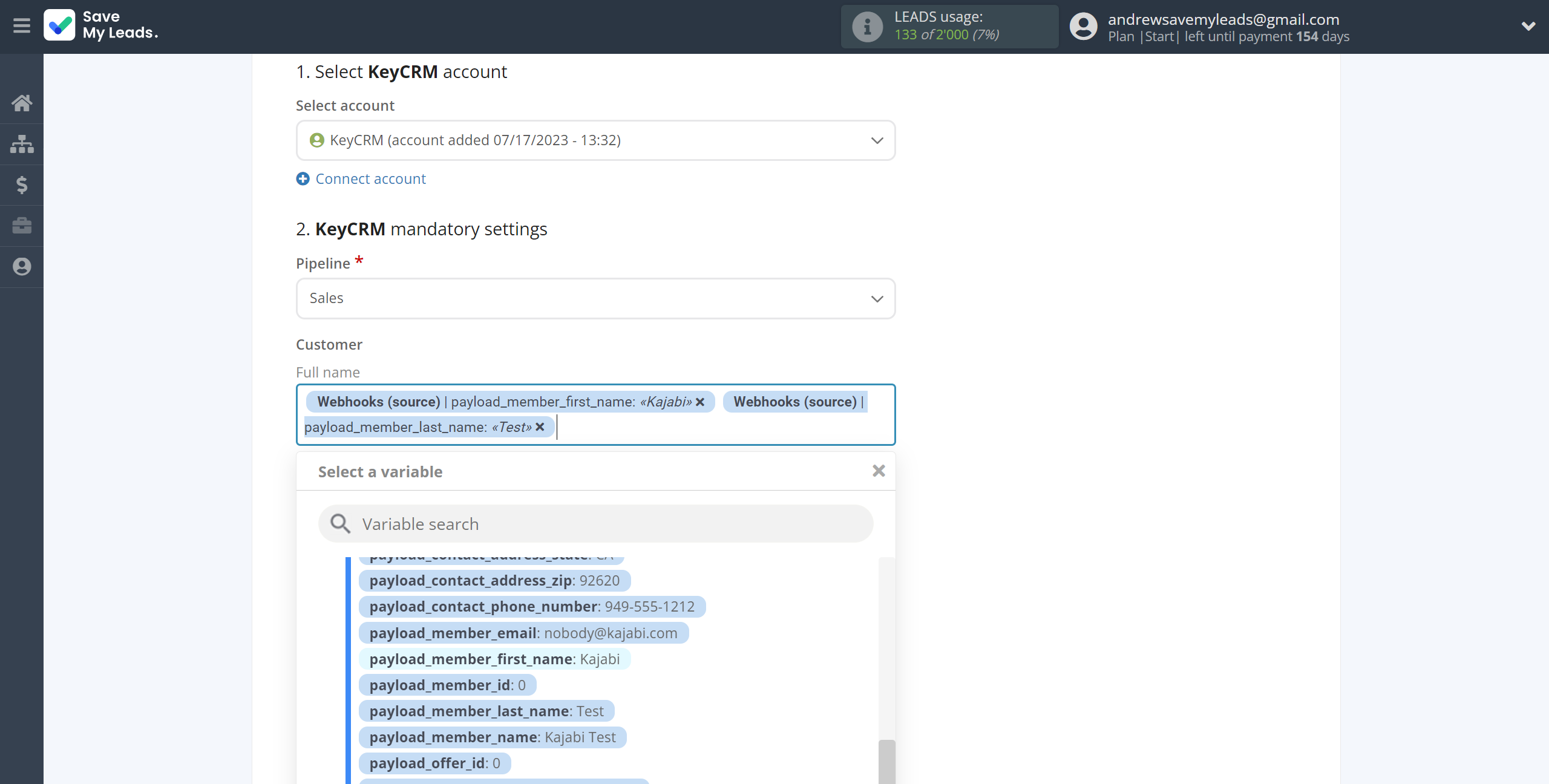 How to Connect Webhooks with KeyCRM Create Lead | Assigning fields How to Connect Webhooks with KeyCRM Create Lead | Assigning fields