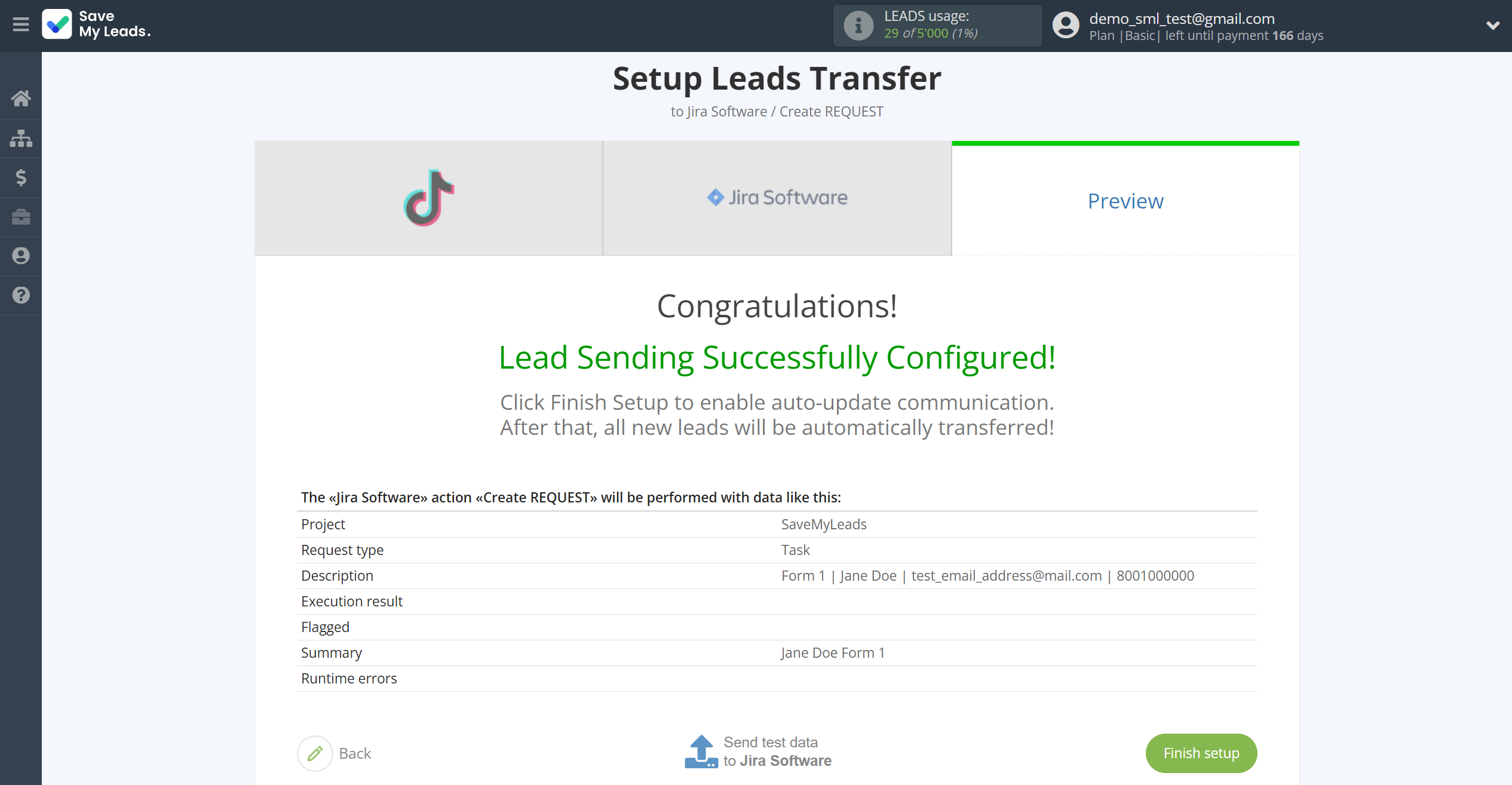 How to Connect TikTok with Jira Software | Test data How to Connect TikTok with Jira Software | Test data