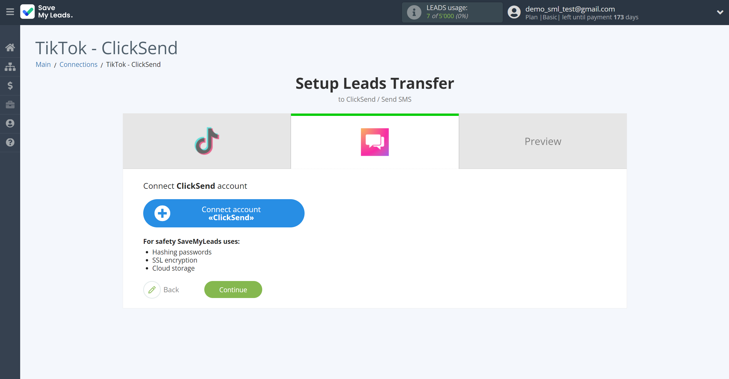 How to Connect TikTok with ClickSend Send SMS | Data Destination account connection How to Connect TikTok with ClickSend Send SMS | Data Destination account connection