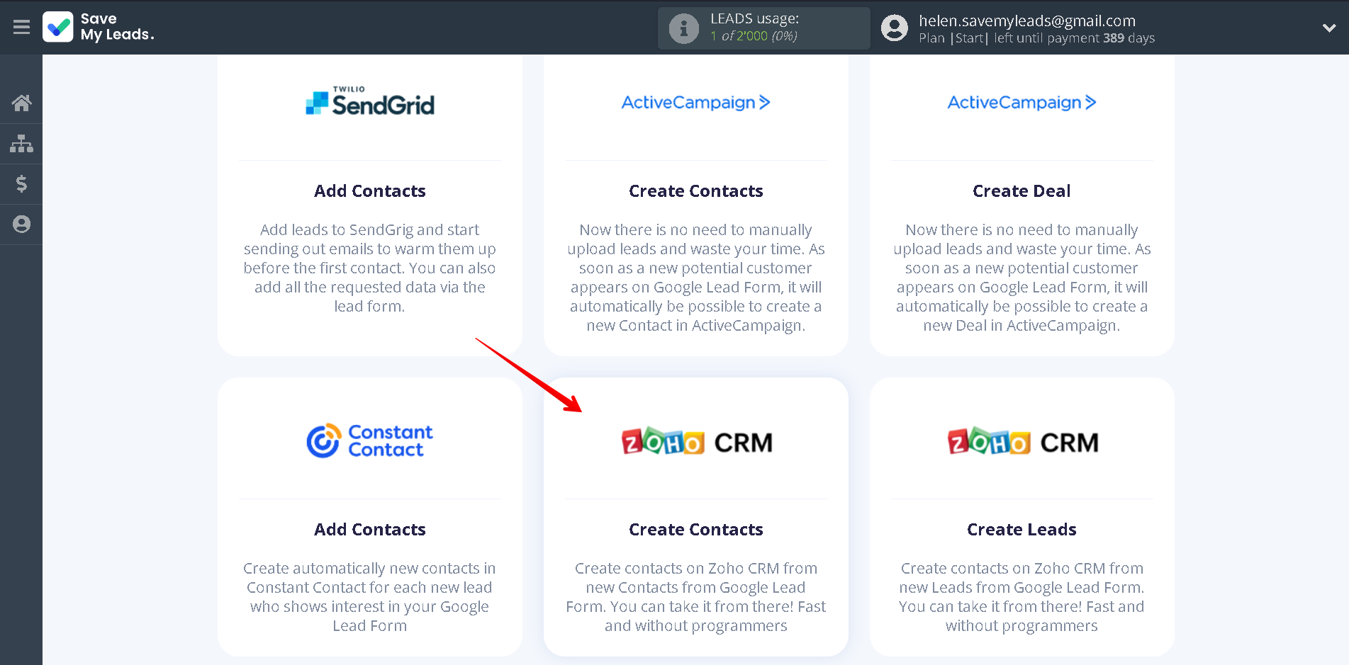 How to Connect Google Lead Form with Zoho CRM Create Contacts | Data Destination system selection How to Connect Google Lead Form with Zoho CRM Create Contacts | Data Destination system selection