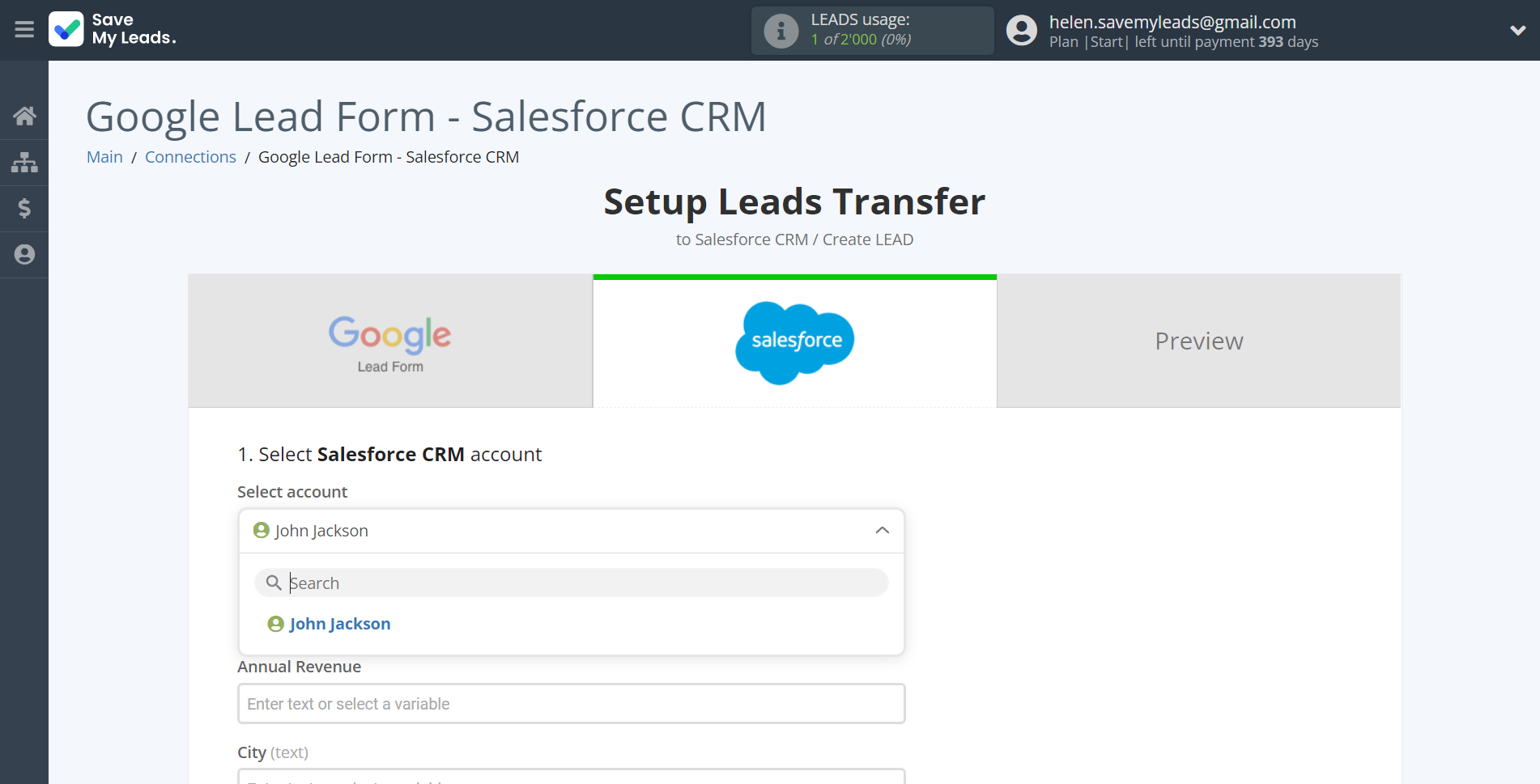 How to Connect Google Lead Form with Salesforce CRM Create Lead | Data Destination account selection How to Connect Google Lead Form with Salesforce CRM Create Lead | Data Destination account selection