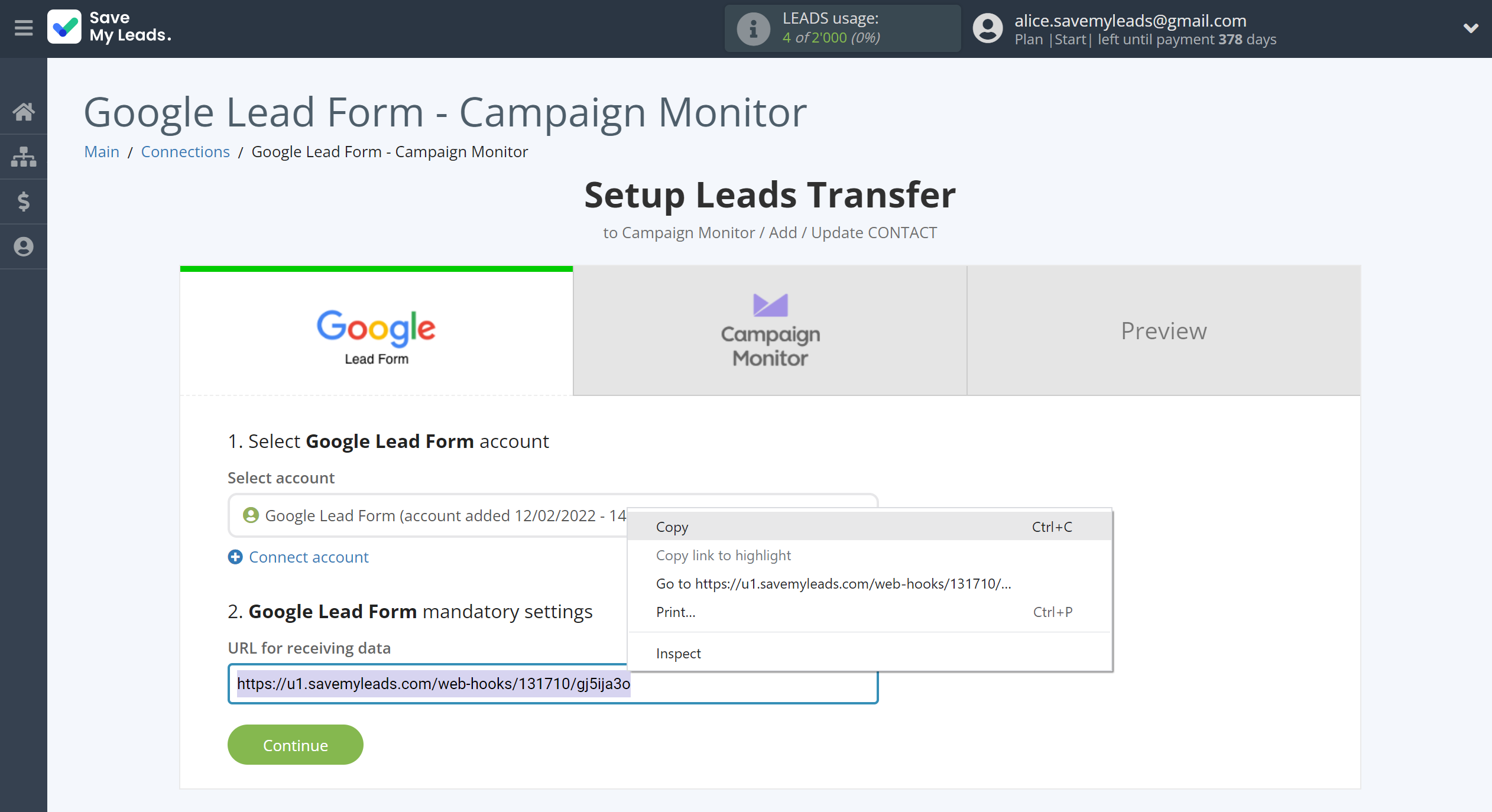 How to Connect Google Lead Form with Campaign Monitor | Data Source account connection How to Connect Google Lead Form with Campaign Monitor | Data Source account connection