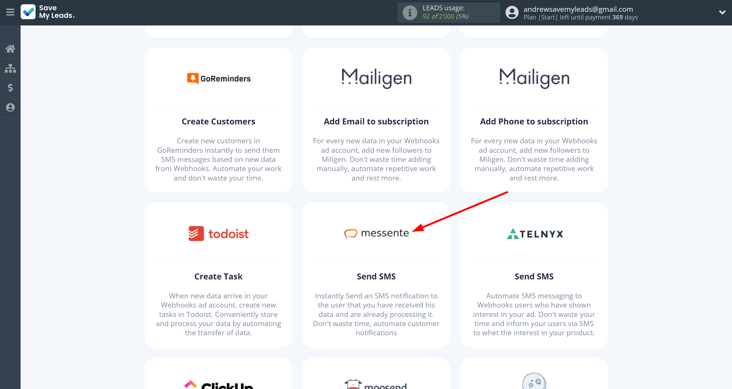 How to Connect Webhooks with Messente | Data Destination system selection How to Connect Webhooks with Messente | Data Destination system selection