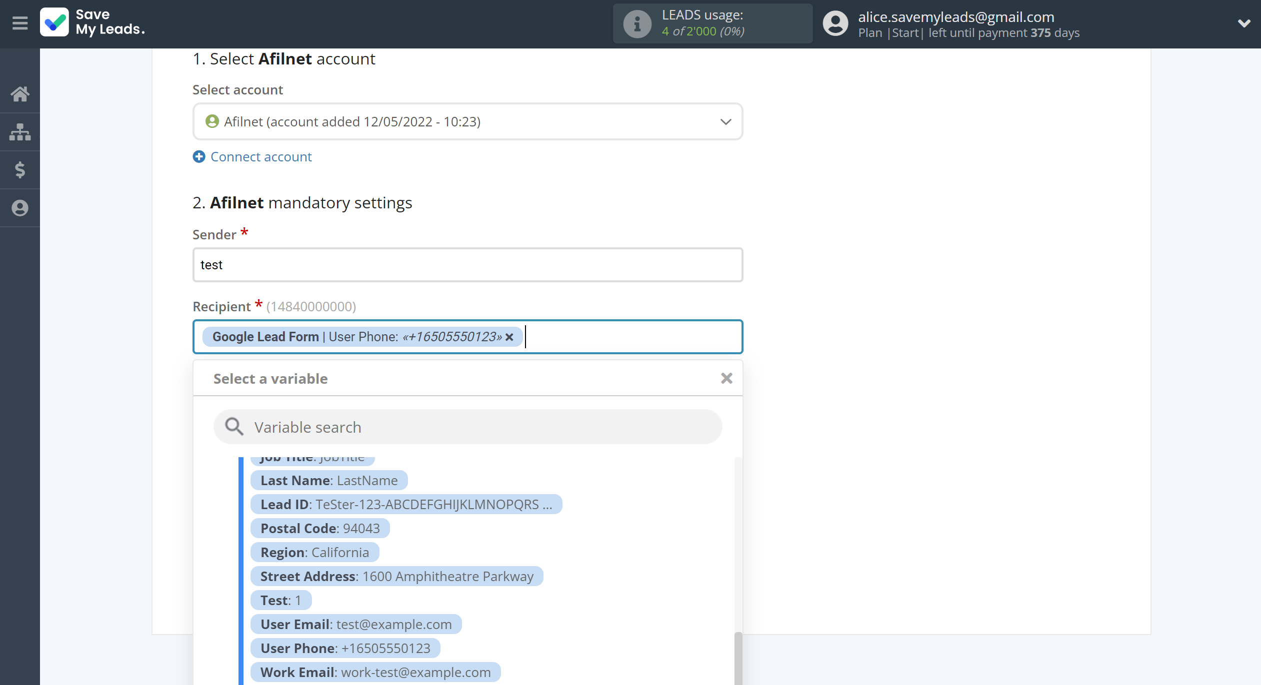 How to Connect Google Lead Form with Afilnet | Assigning fields How to Connect Google Lead Form with Afilnet | Assigning fields
