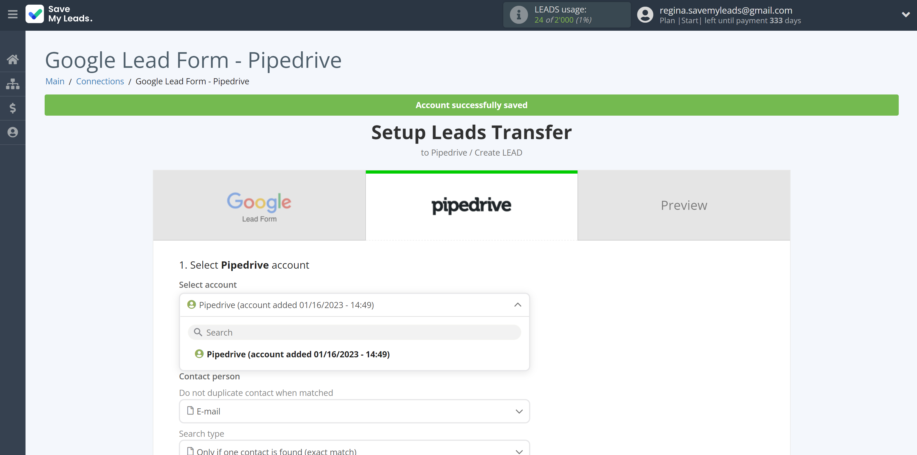 How to Connect Google Lead Form with Pipedrive Create Lead | Data Destination account selection How to Connect Google Lead Form with Pipedrive Create Lead | Data Destination account selection