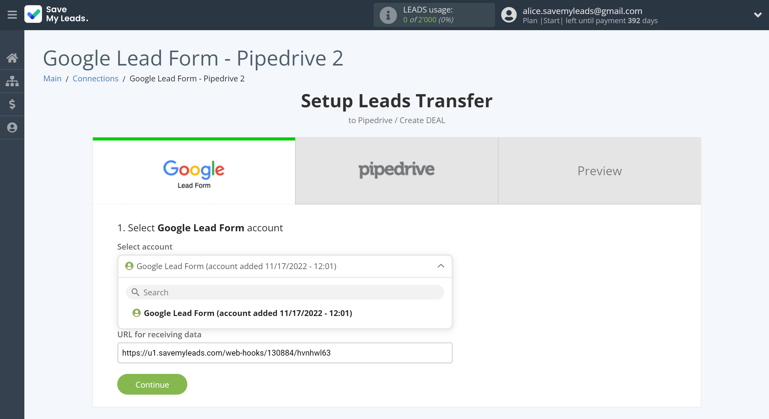 How to Connect Google Lead Form with Pipedrive Create Deal | Data Source account connection How to Connect Google Lead Form with Pipedrive Create Deal | Data Source account connection