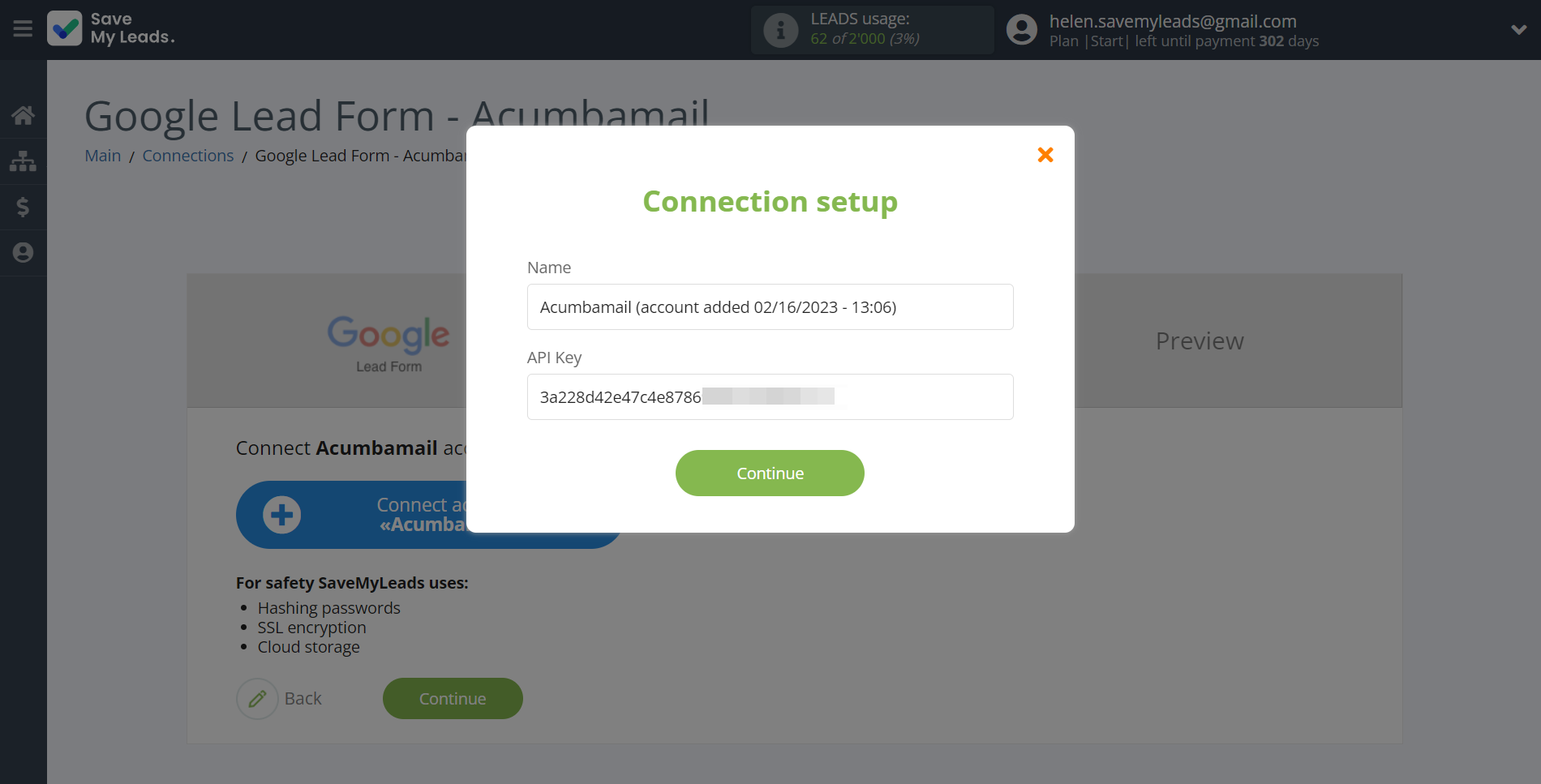 How to Connect Google Lead Form with Acumbamail Add Subscribers | Data Destination account connection How to Connect Google Lead Form with Acumbamail Add Subscribers | Data Destination account connection