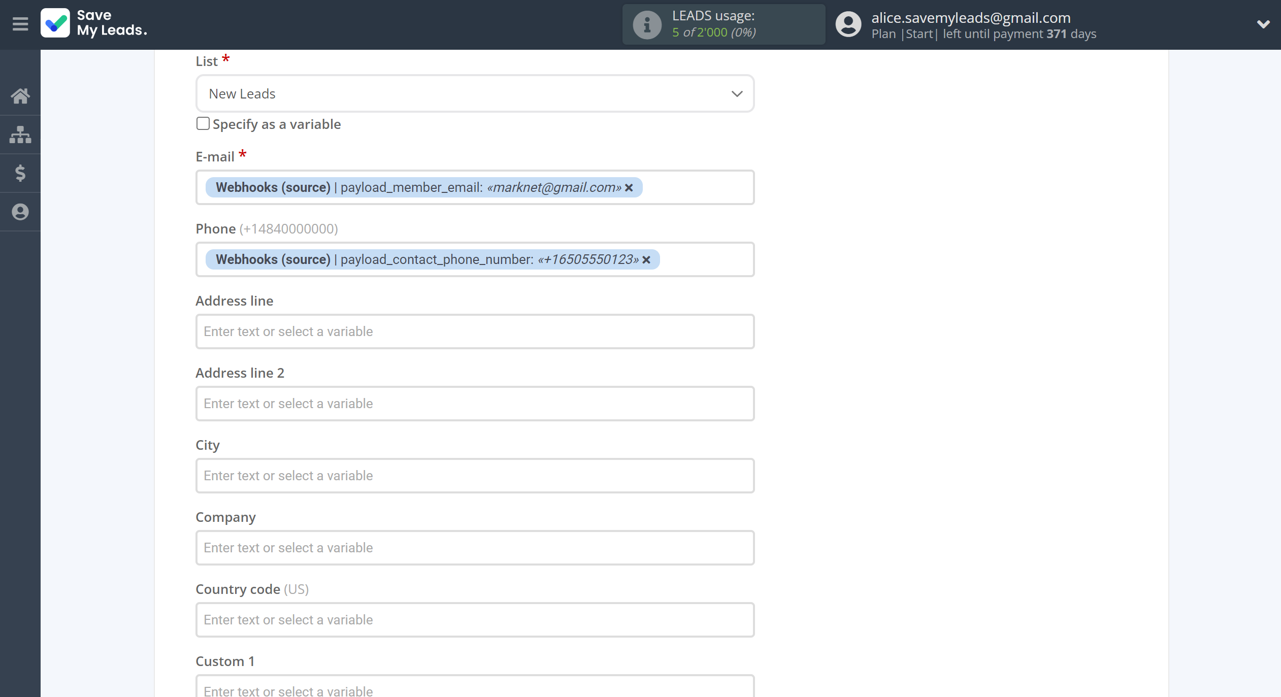 How to Connect Webhooks with ClickSend Add Contacts | Assigning fields How to Connect Webhooks with ClickSend Add Contacts | Assigning fields