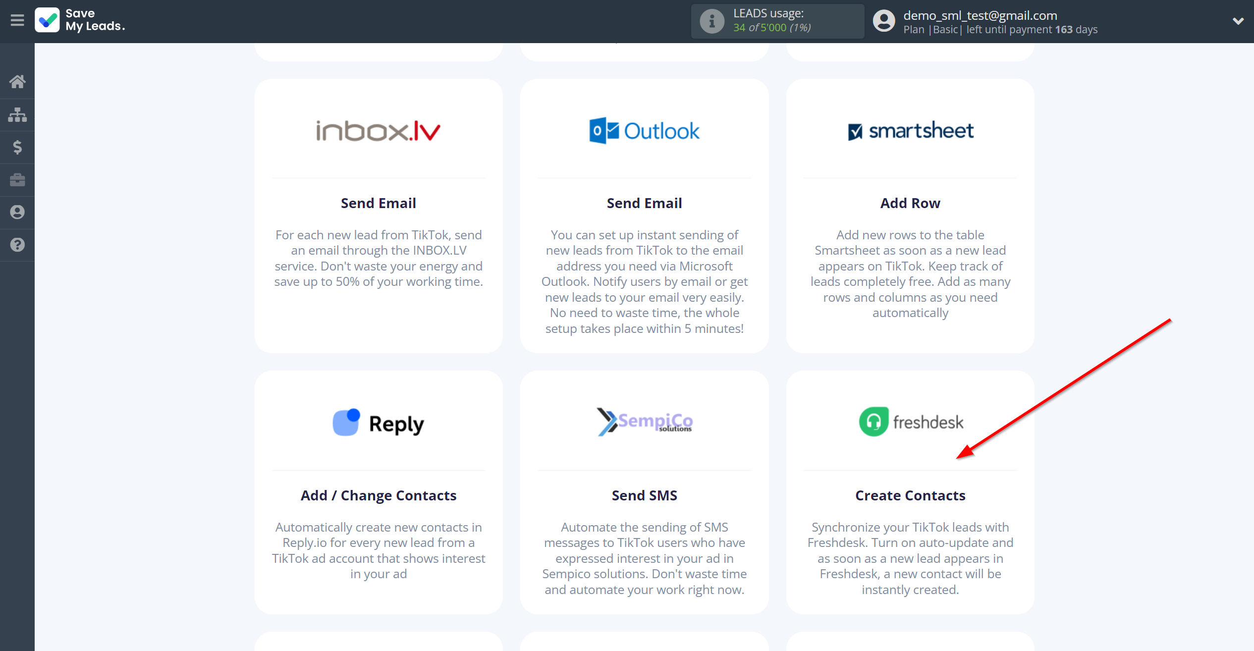 How to Connect TikTok with Freshdesk Create Contacts | Data Destination system selection How to Connect TikTok with Freshdesk Create Contacts | Data Destination system selection